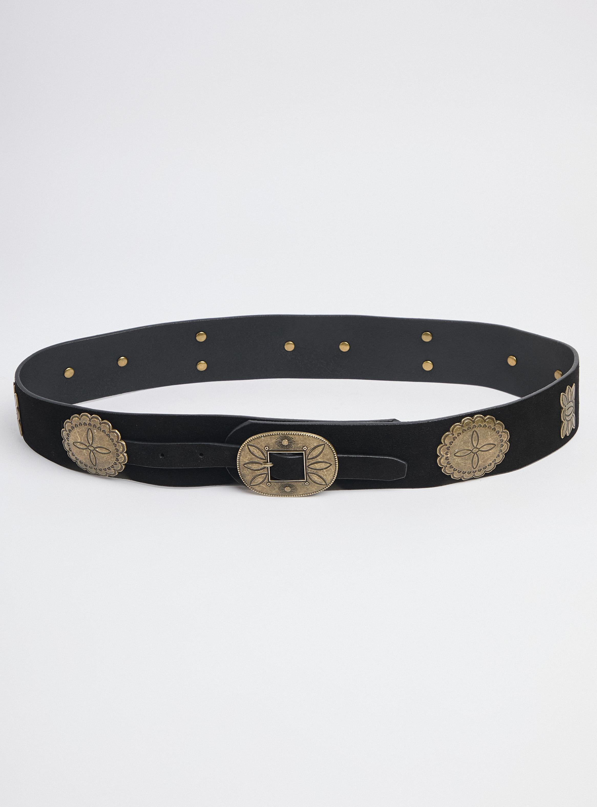 Cinturón de Gamuza con Hebillas Diseño-3