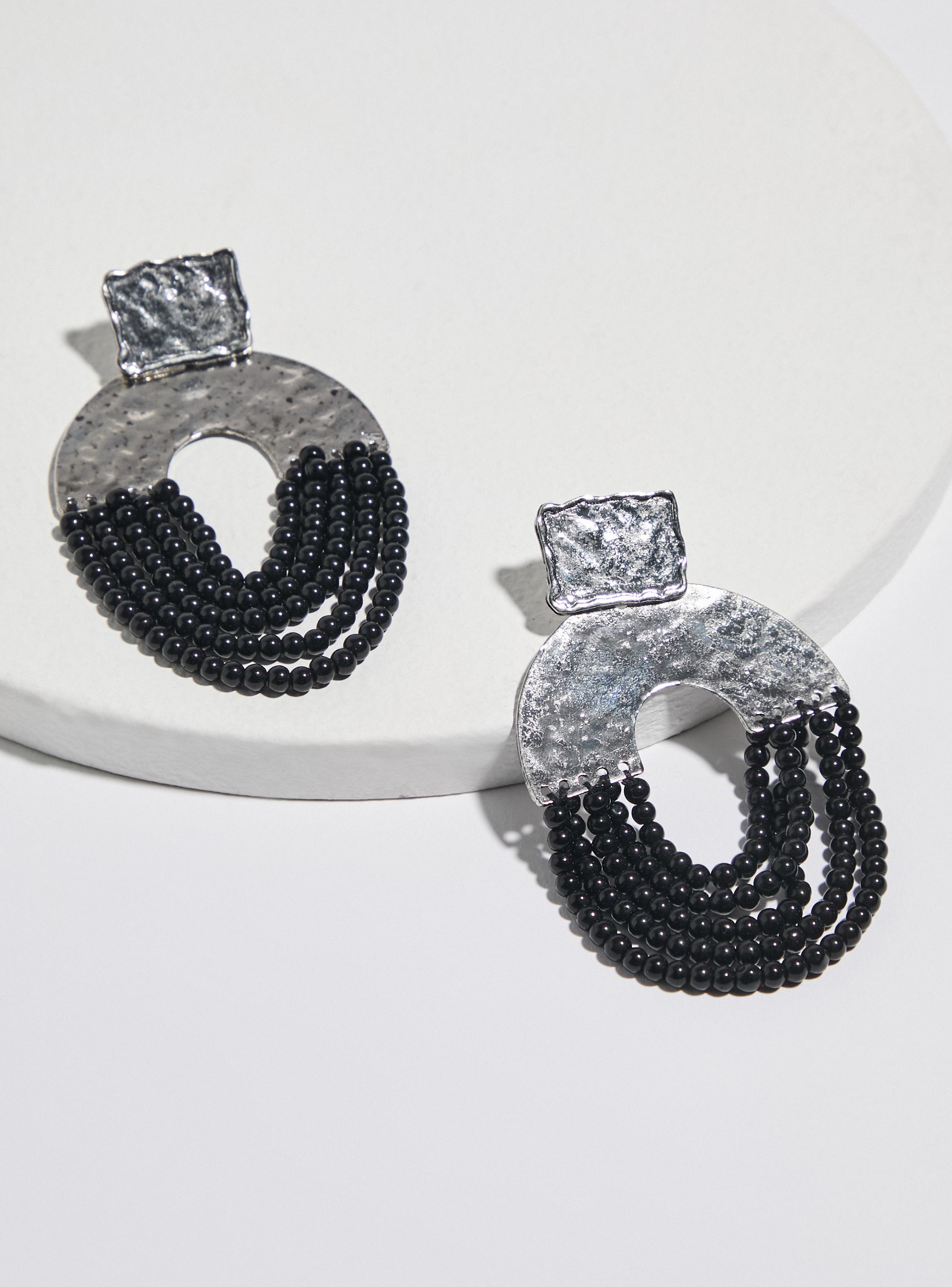 Aros Cascada con Mostacillas-2