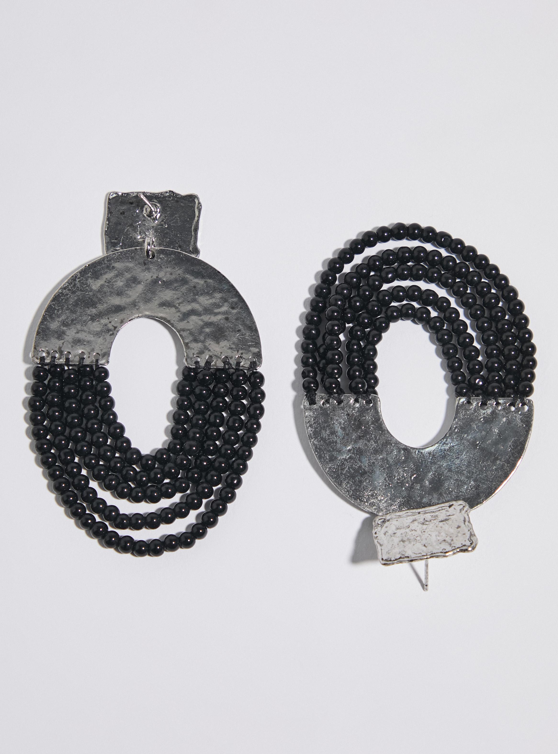 Aros Cascada con Mostacillas-3