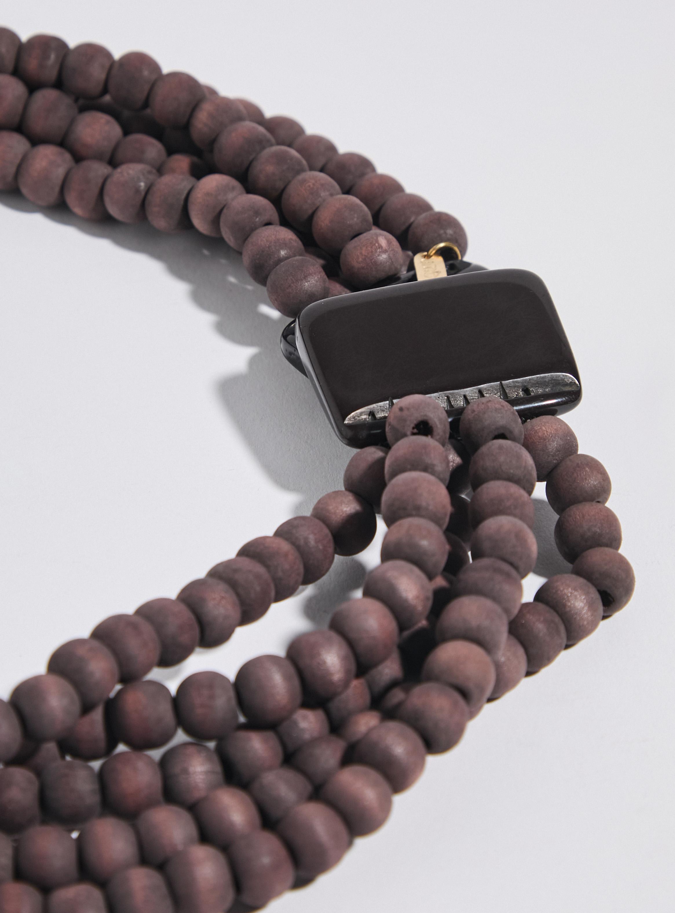 Collar Cuentas de Madera-2