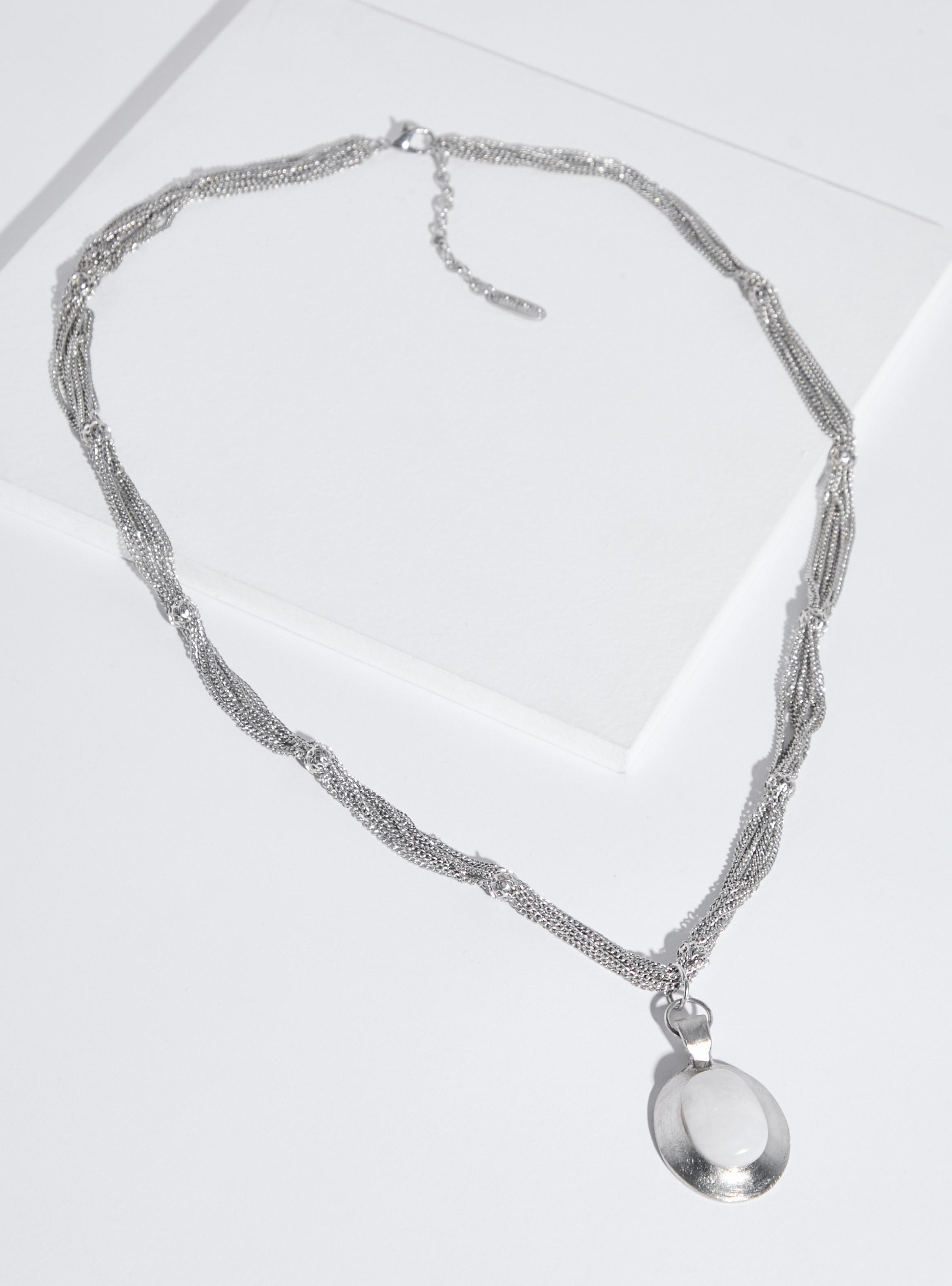 Collar con Cuarzo Blanco-2