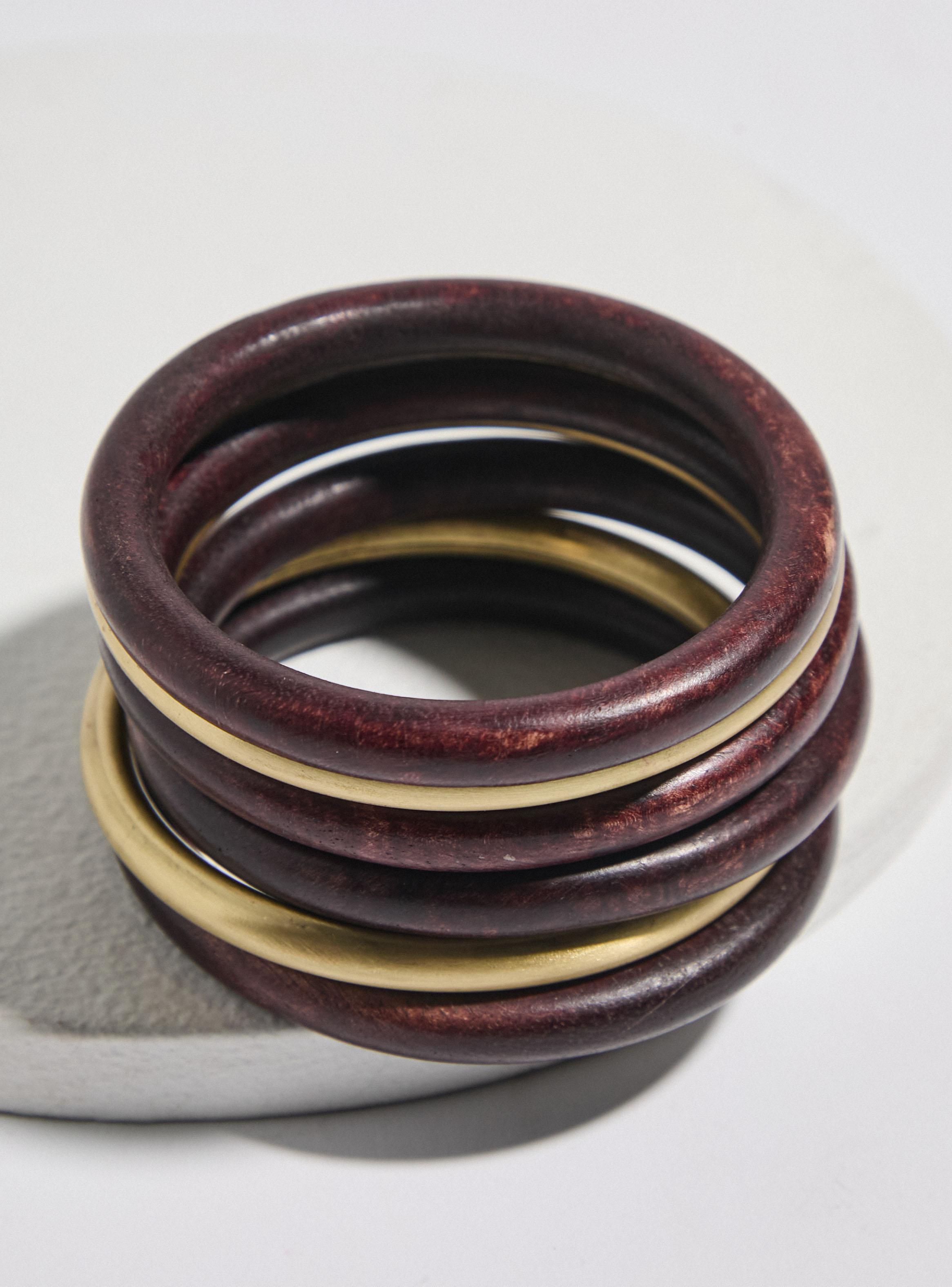 Pulsera Pack de Madera y Metal-2