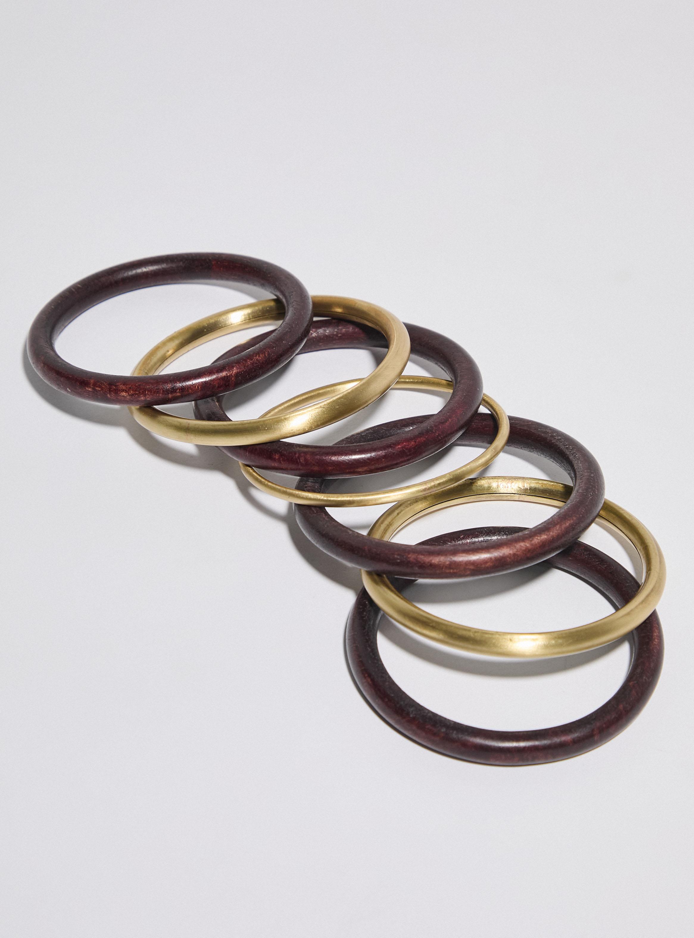 Pulsera Pack de Madera y Metal-3