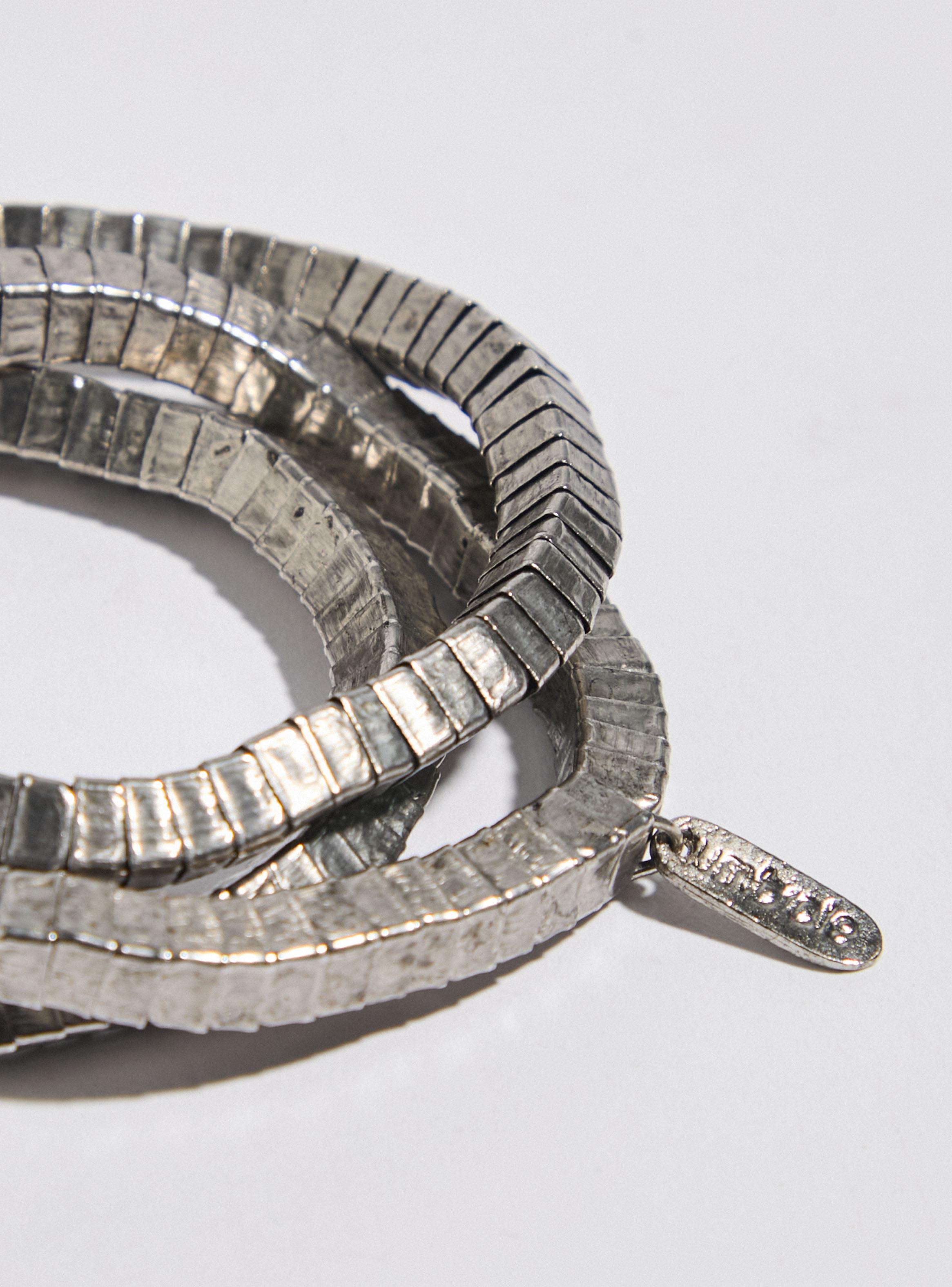 Pulsera Pack Elasticadas Plateadas-3