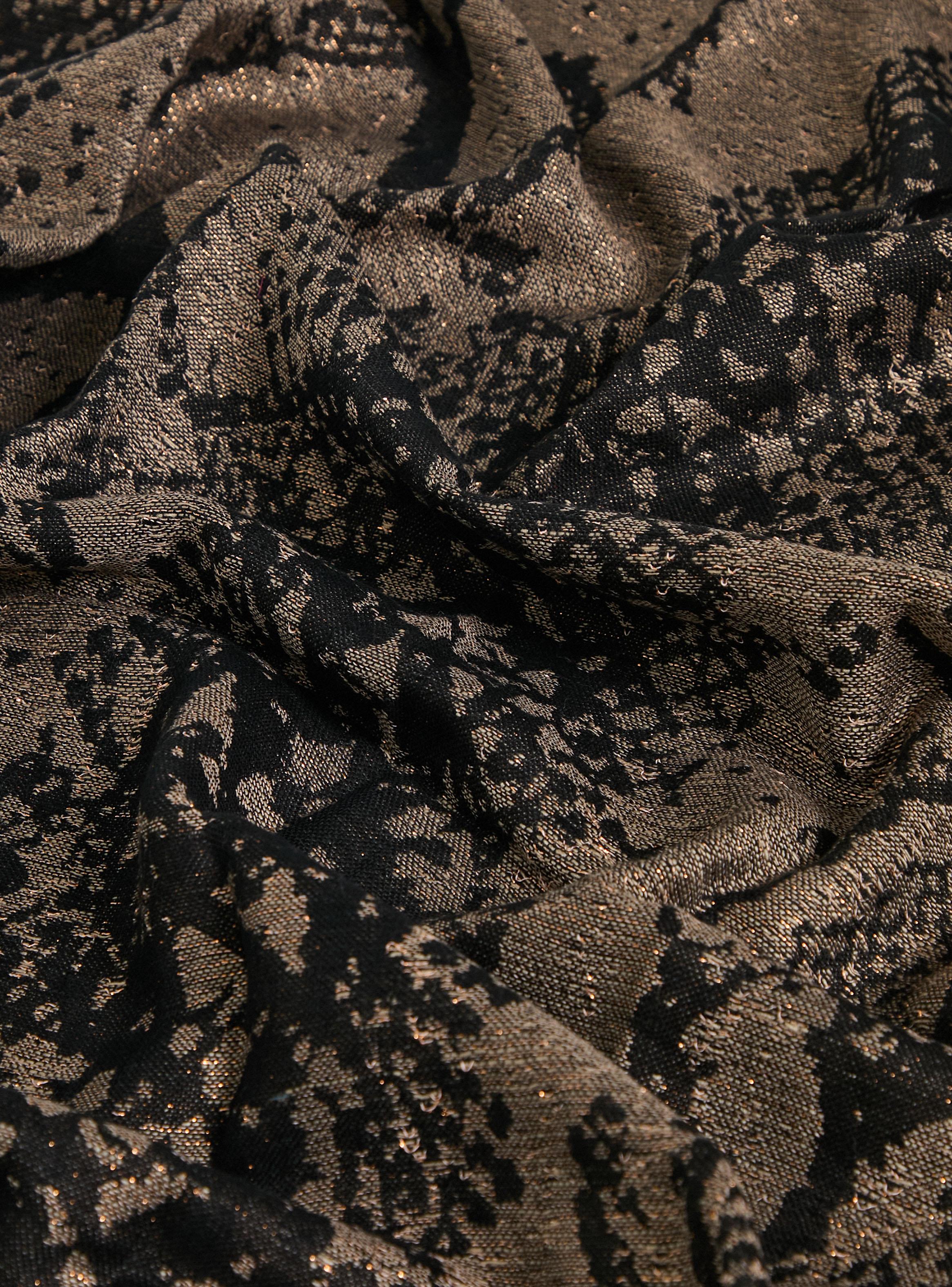 Pañuelo Estampado Serpiente Flecos-2