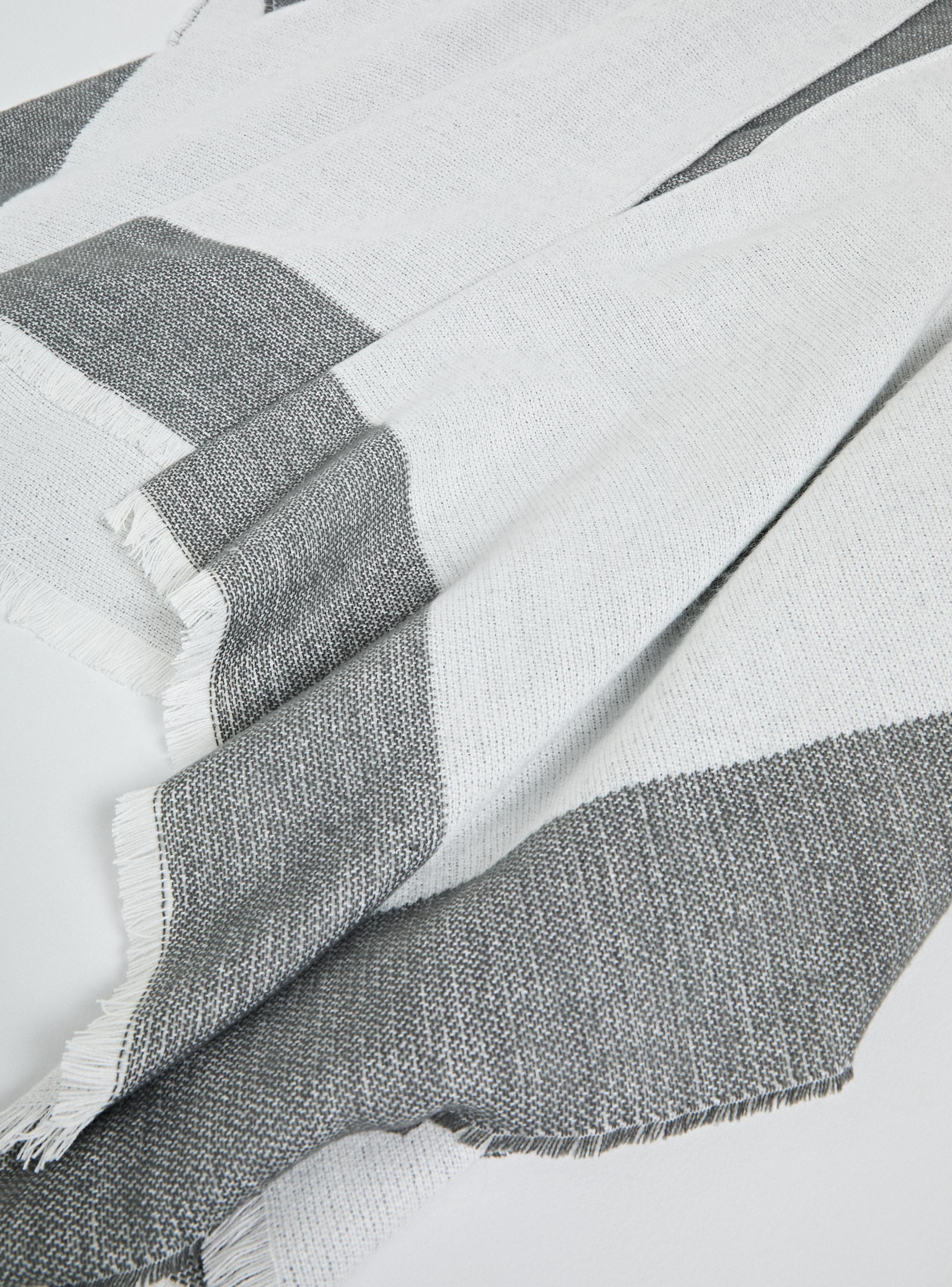 Poncho Tipo Chal Bicolor-3