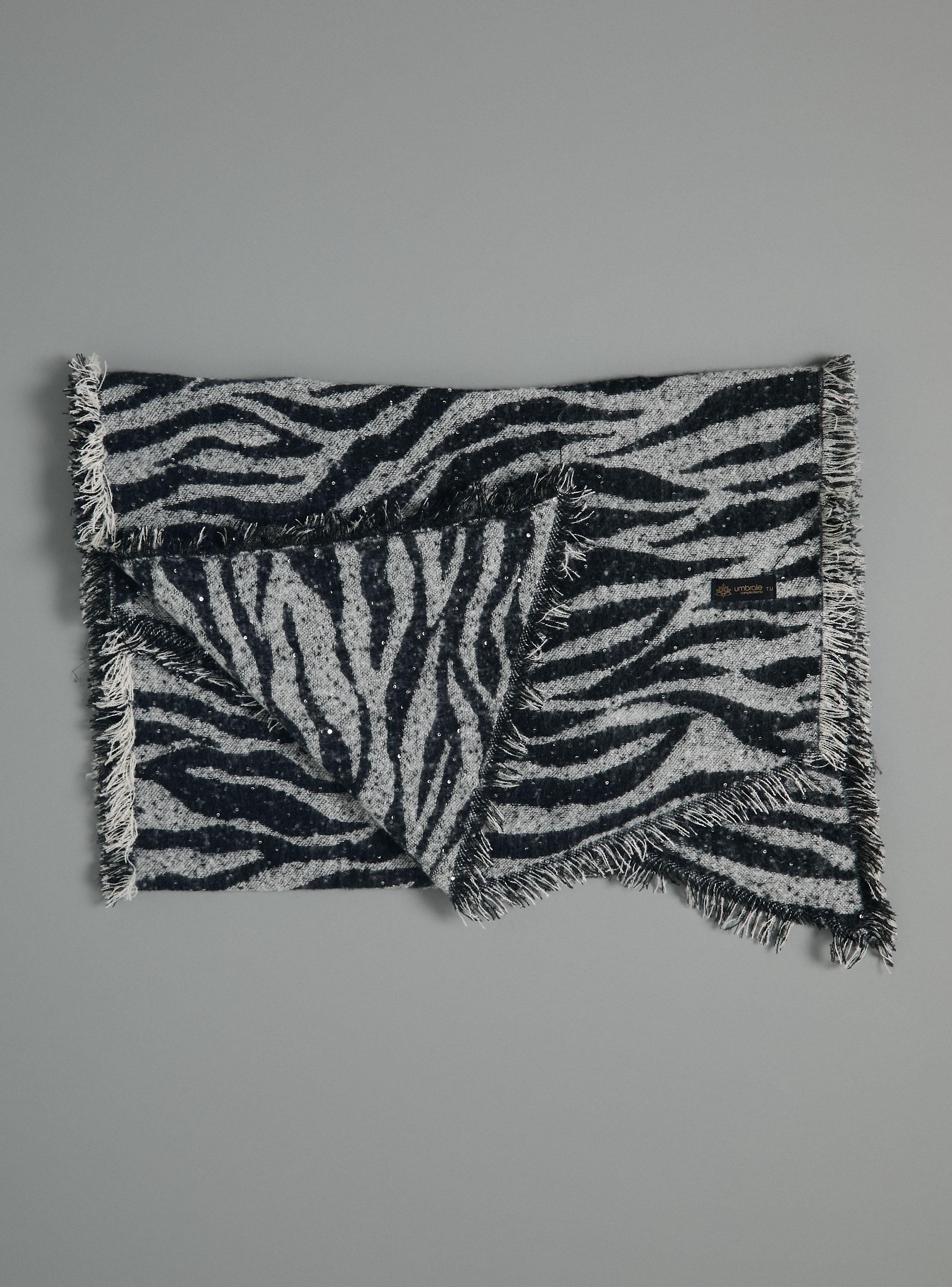 Bufanda Bicolor con Lentejuelas-2