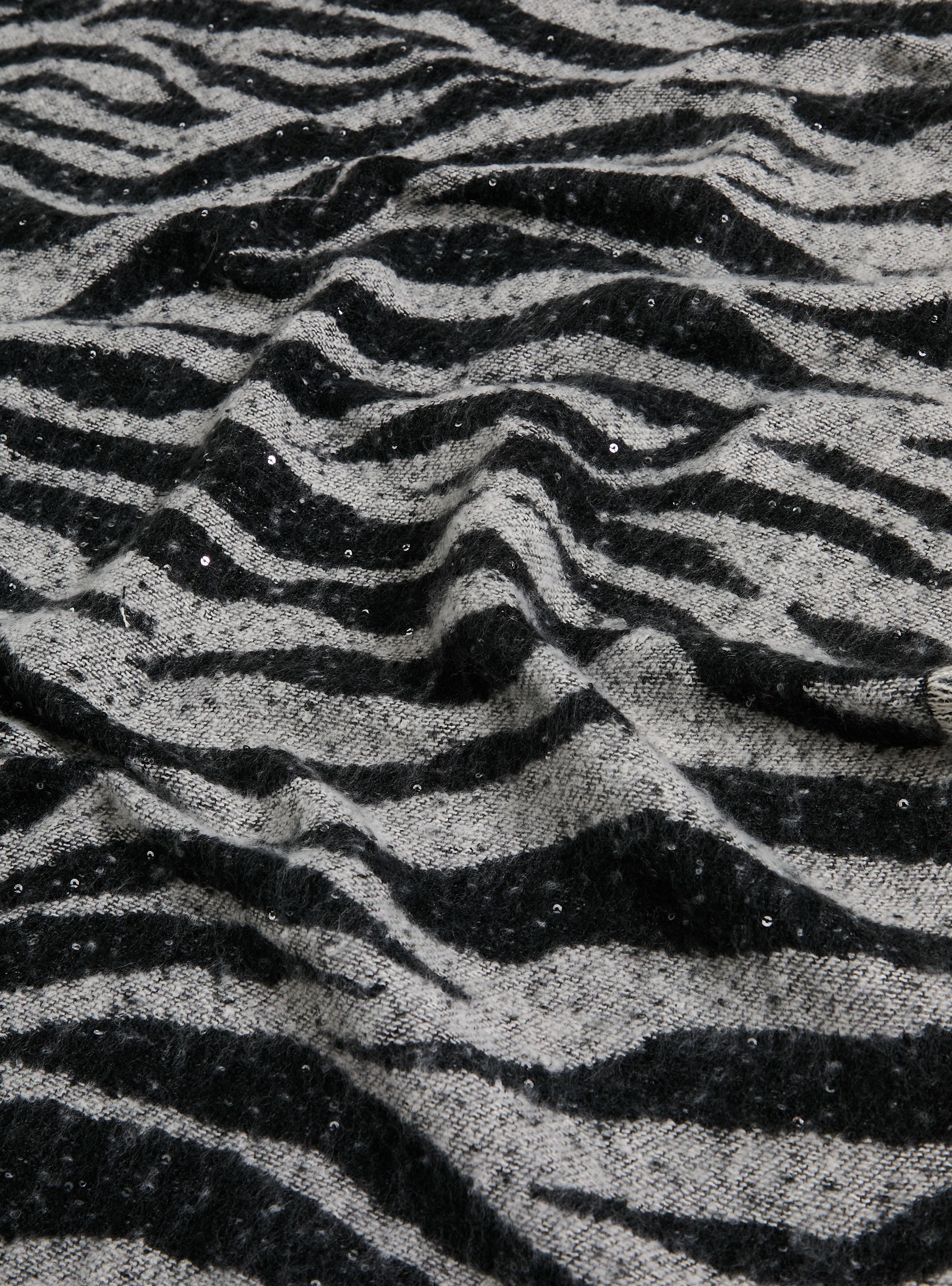 Bufanda Bicolor con Lentejuelas-3