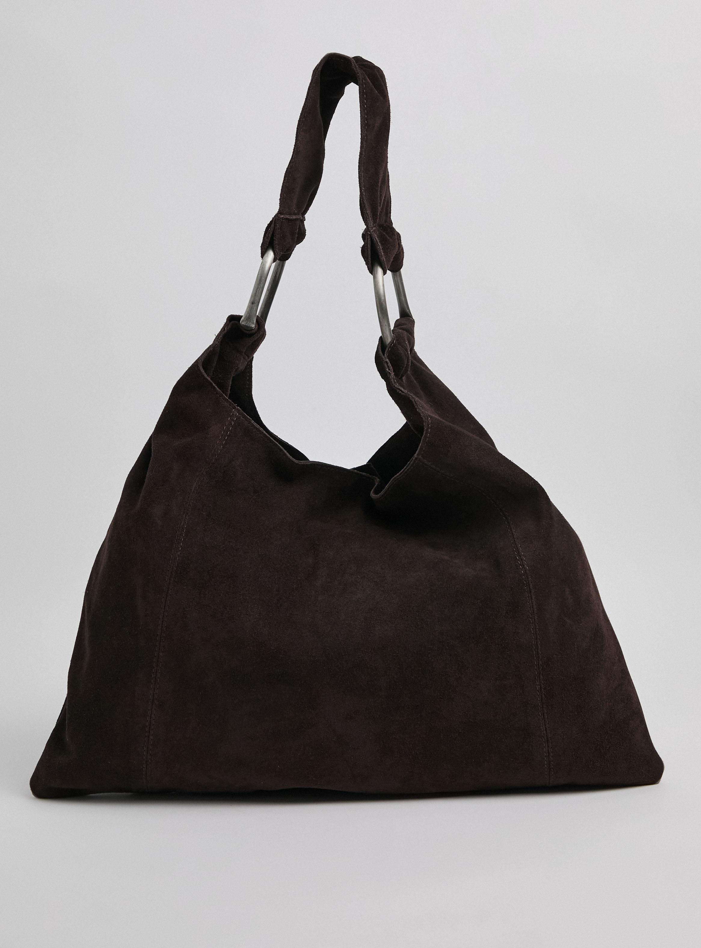 Cartera de Hombro de Gamuza-2