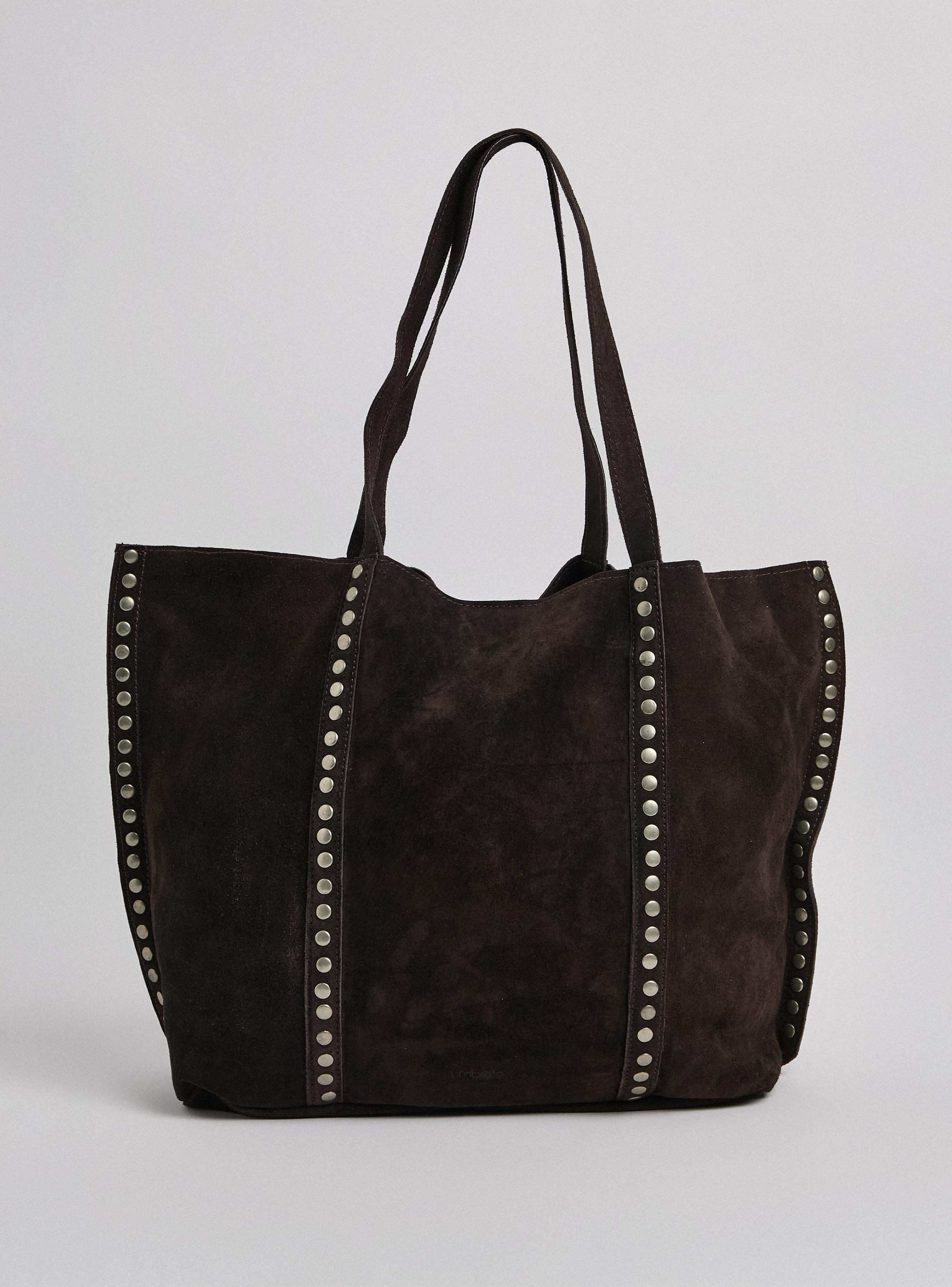 Cartera de Hombro Diseño Vertical Tachas de Cuero-2