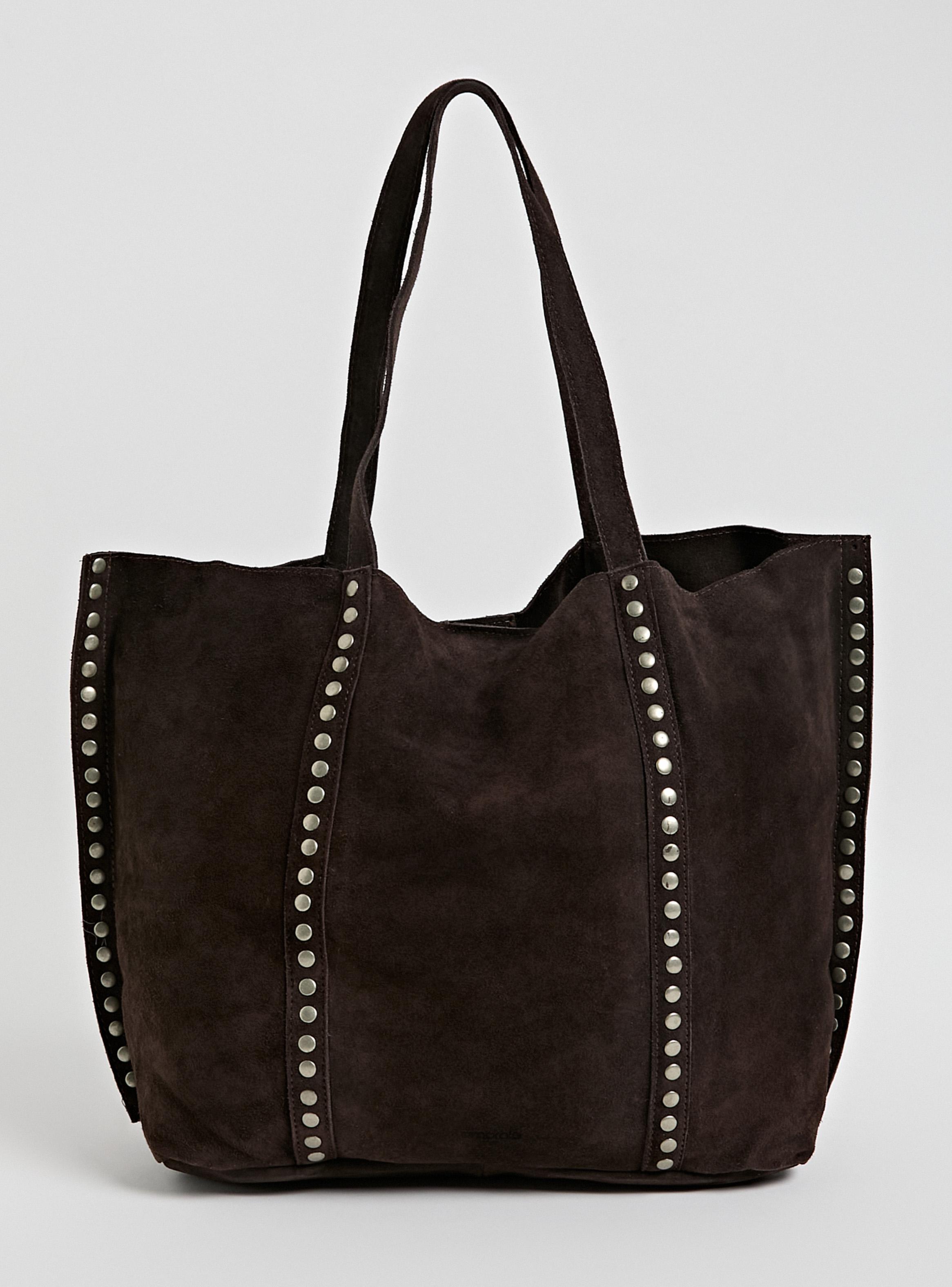 Cartera de Hombro Diseño Vertical Tachas de Cuero-1