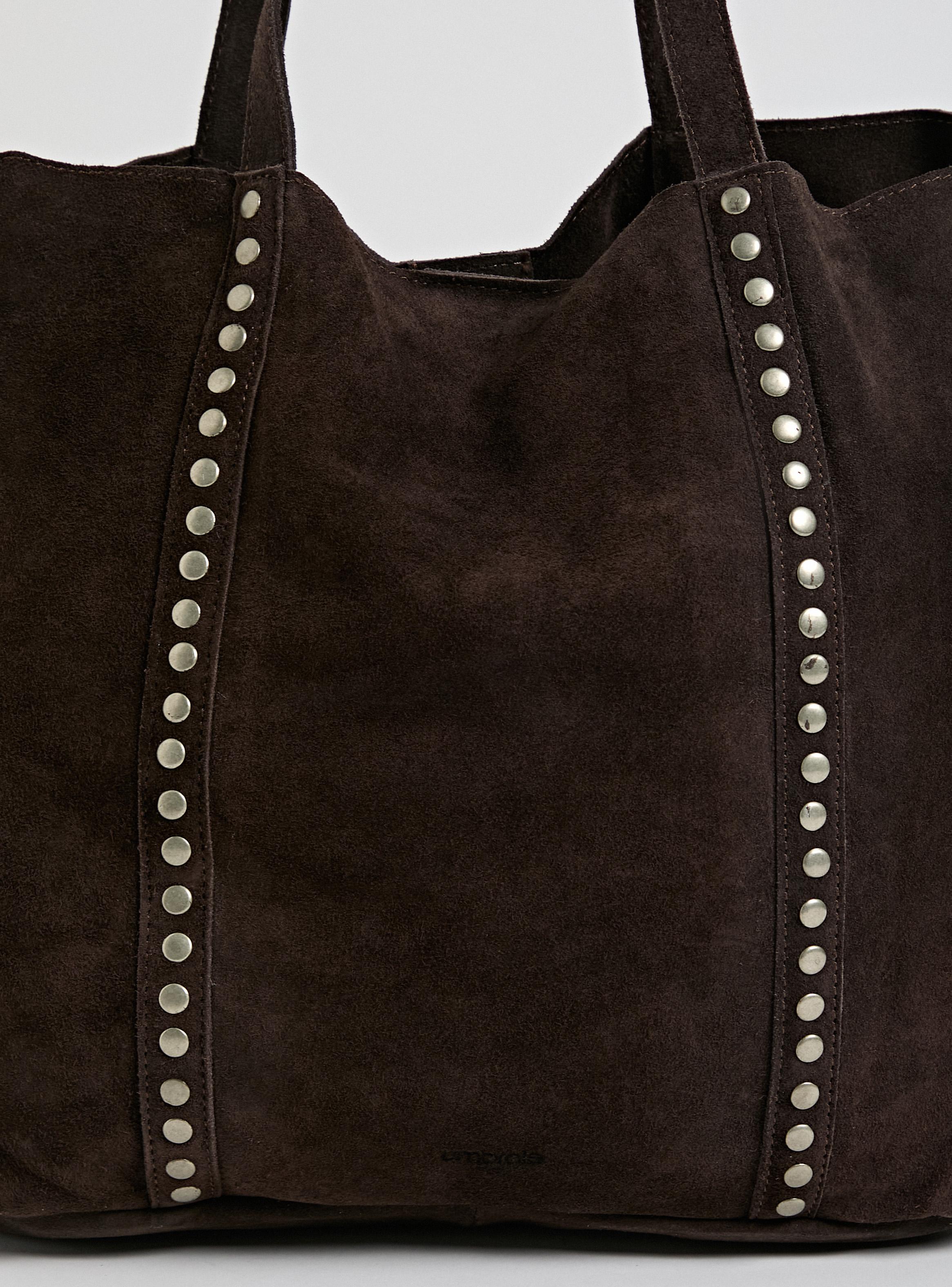 Cartera de Hombro Diseño Vertical Tachas de Cuero-5
