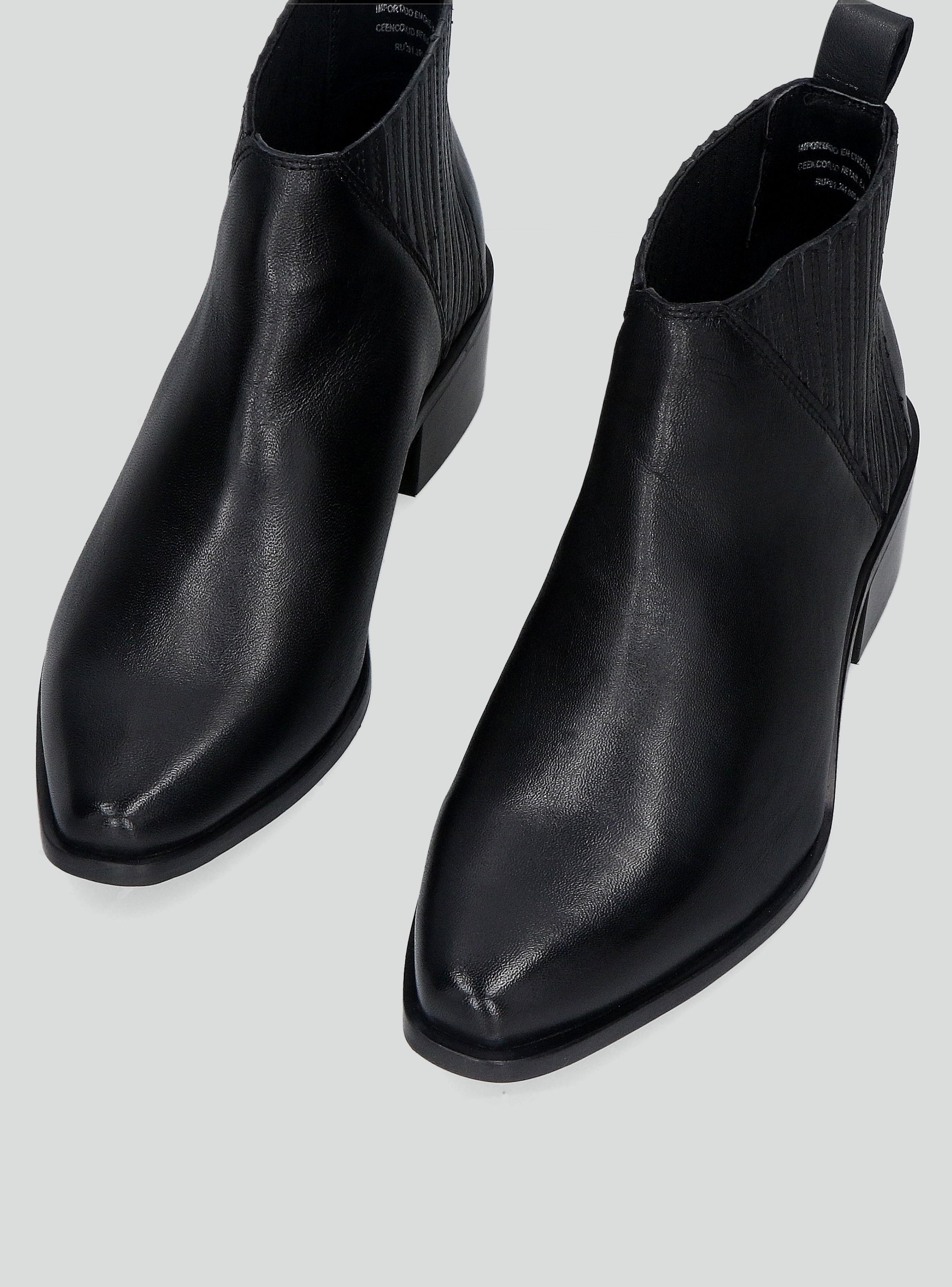 Botín Chelsea Cuero Mujer-2