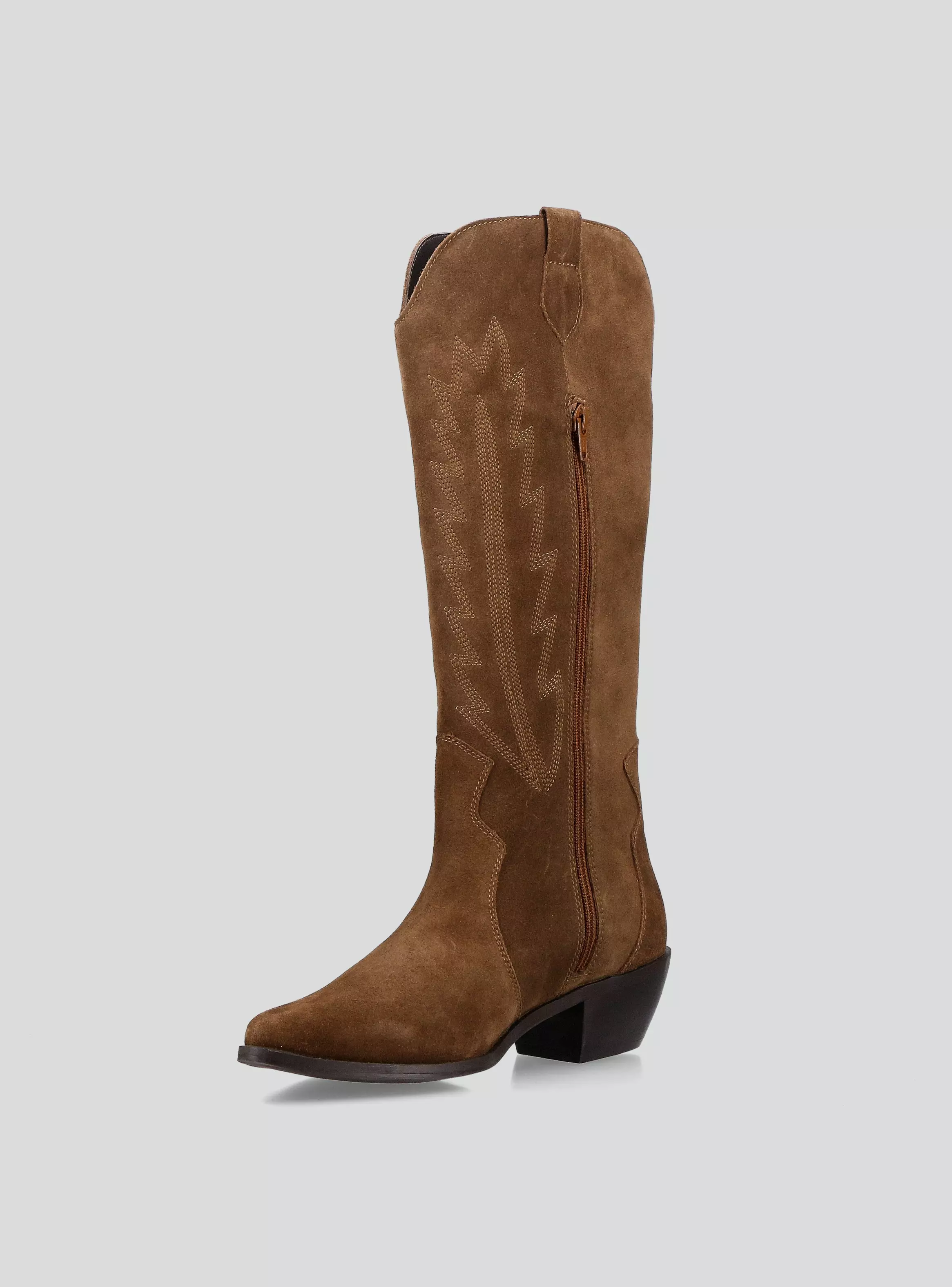 Bota Estilo Western Cuero Mujer-2