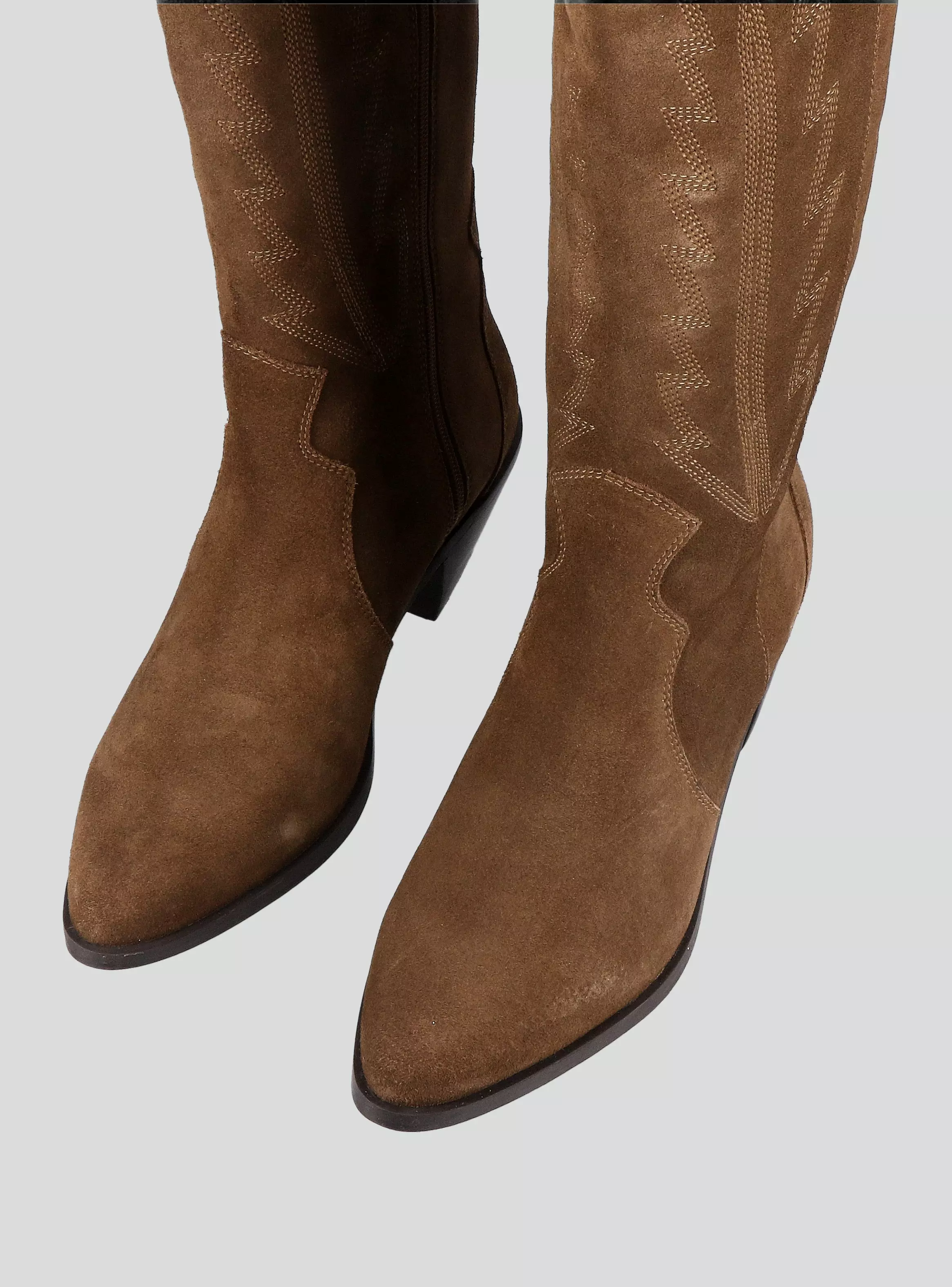 Bota Estilo Western Cuero Mujer-3