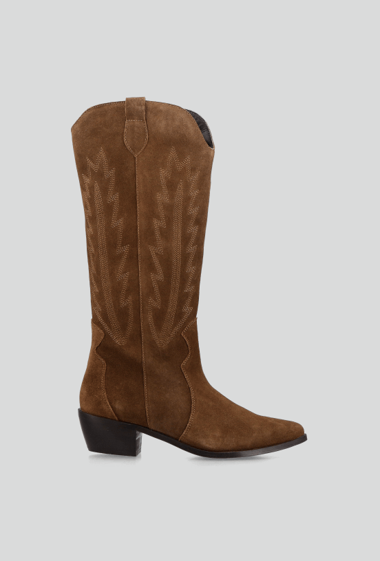 Bota Estilo Western Cuero Mujer-4