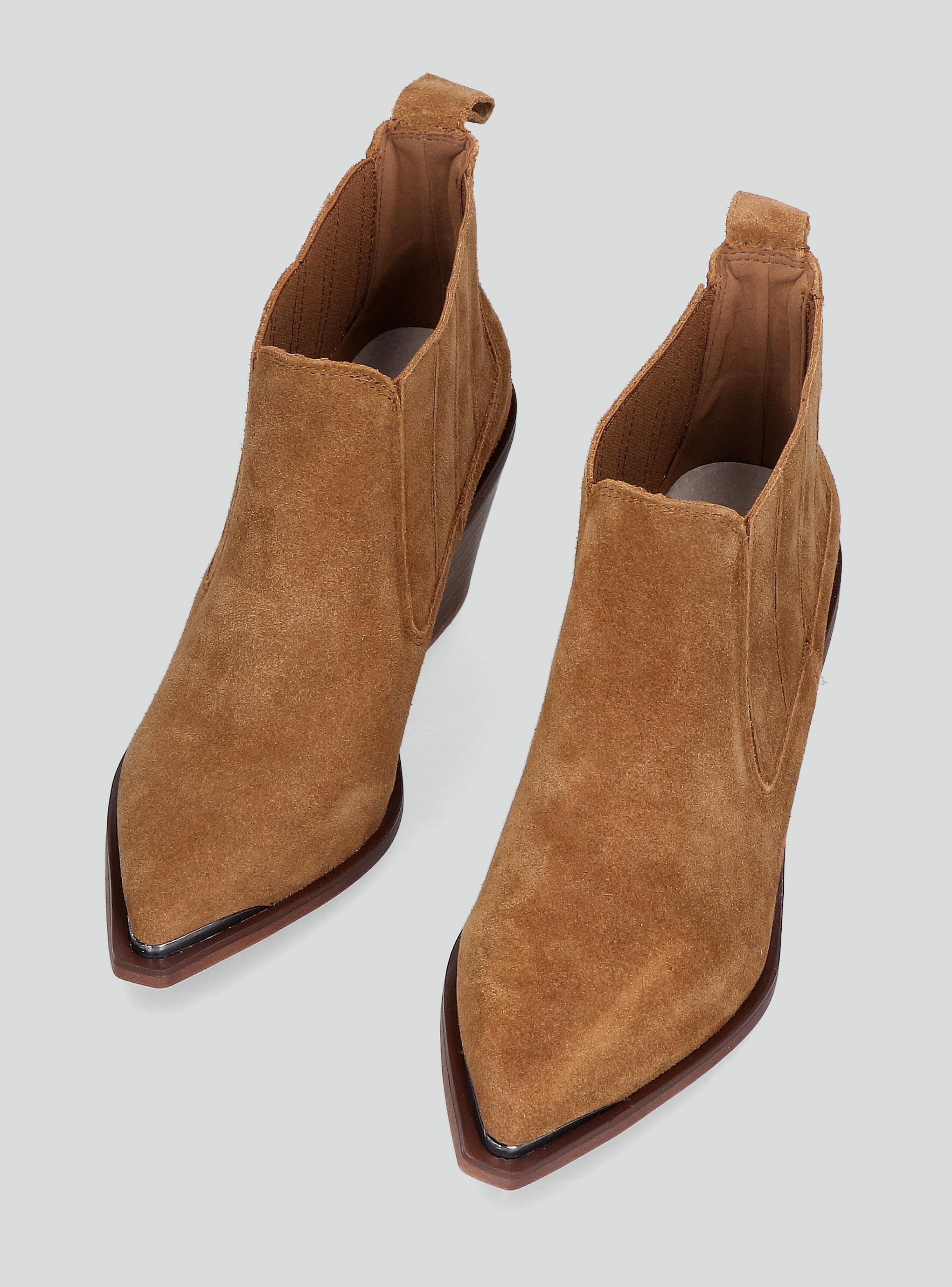 Botín Al Tobillo Cuero Mujer-3