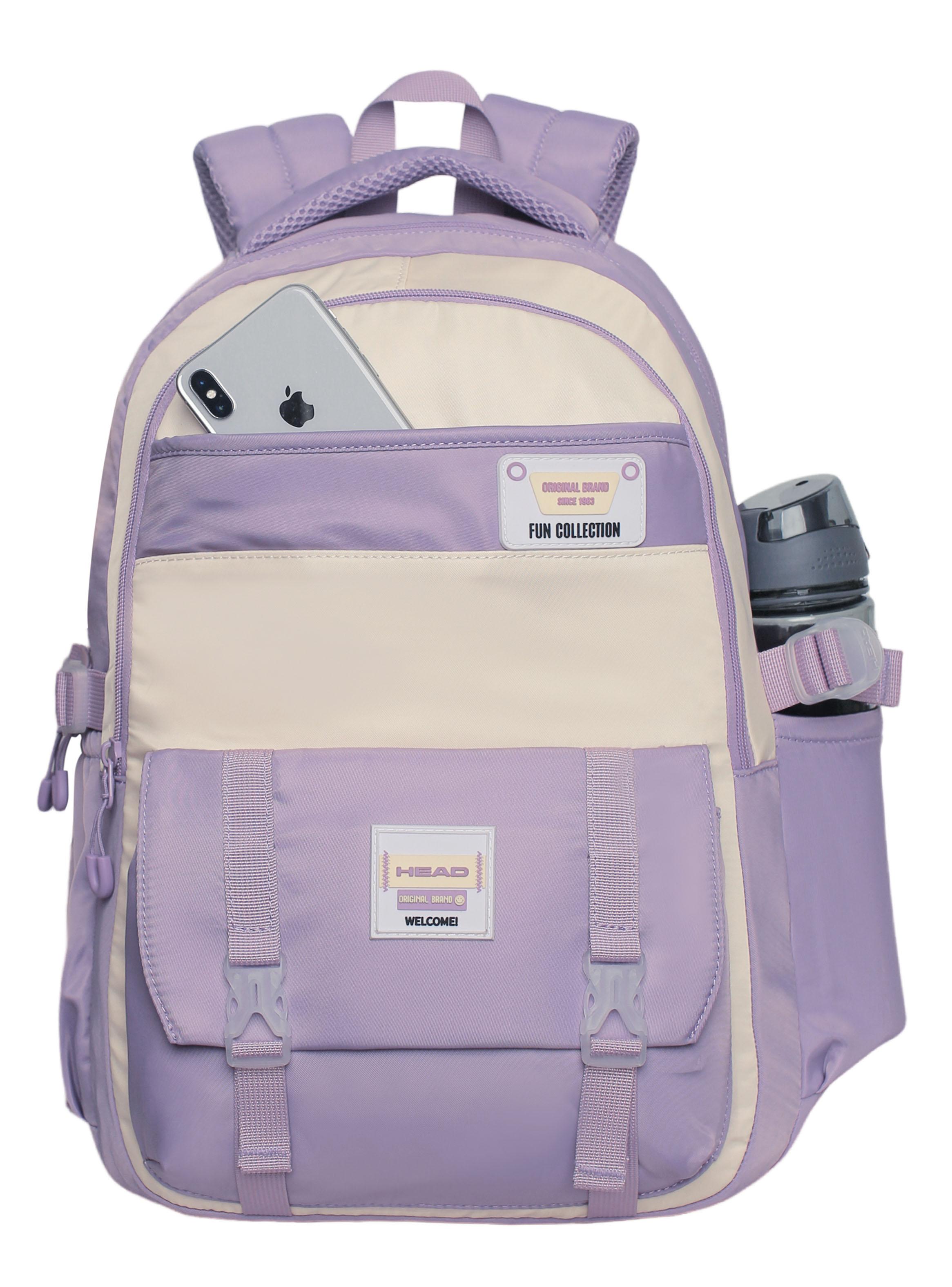 Mochila Venza Color Block Lila-3