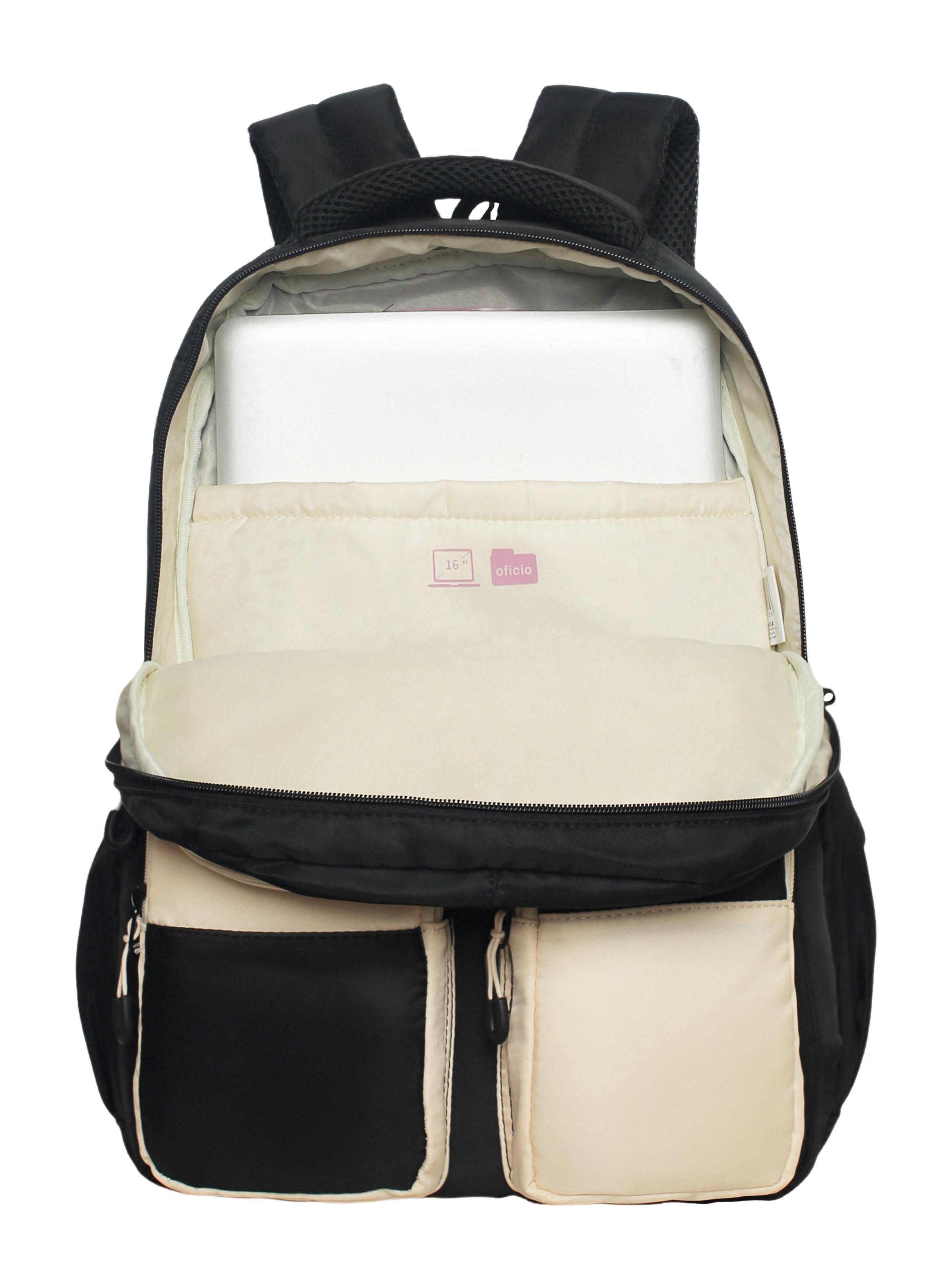 Mochila Twist Teen Color Block Negro-4