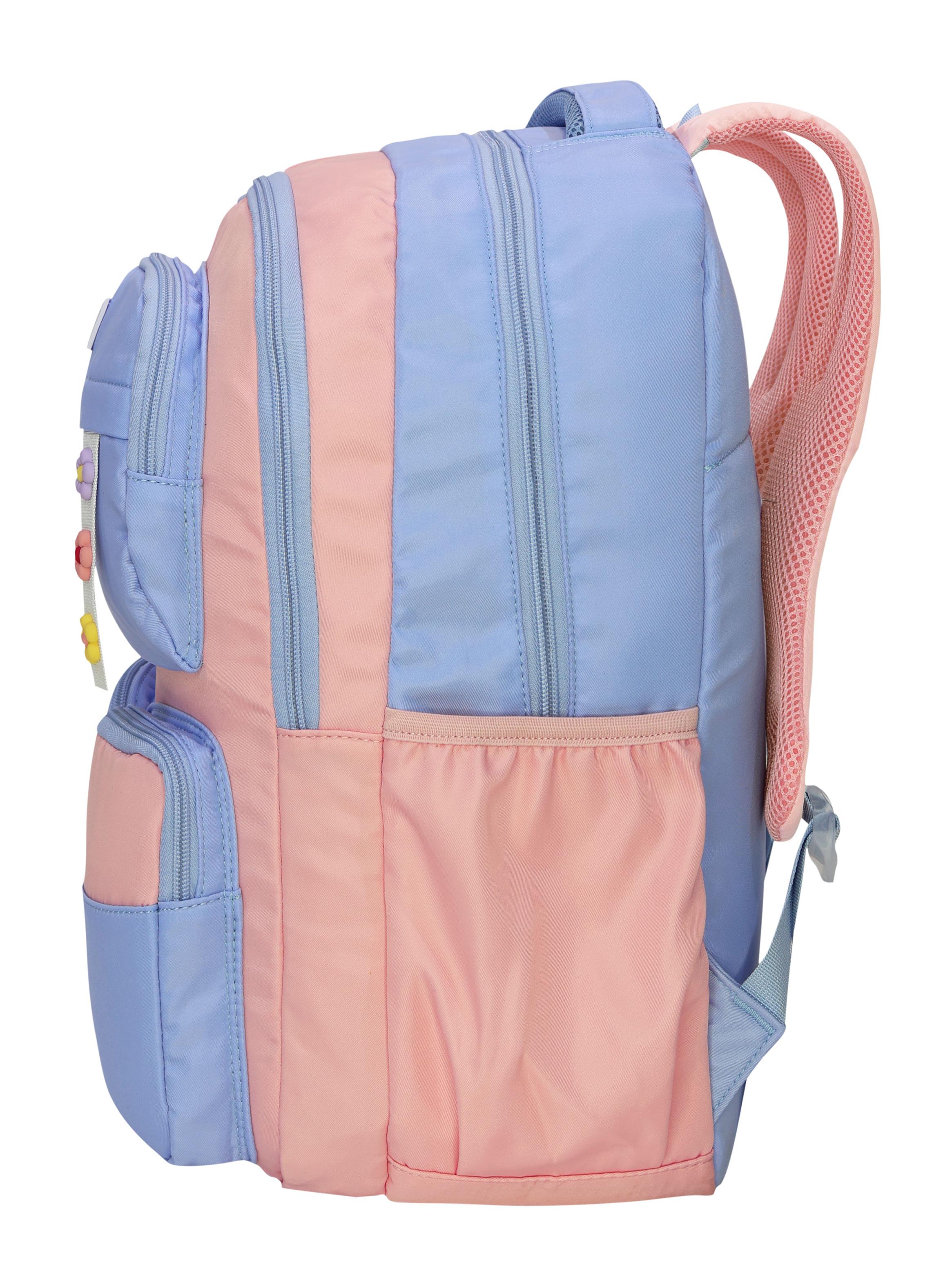 Mochila Twist Teen Color Block Rosado-3