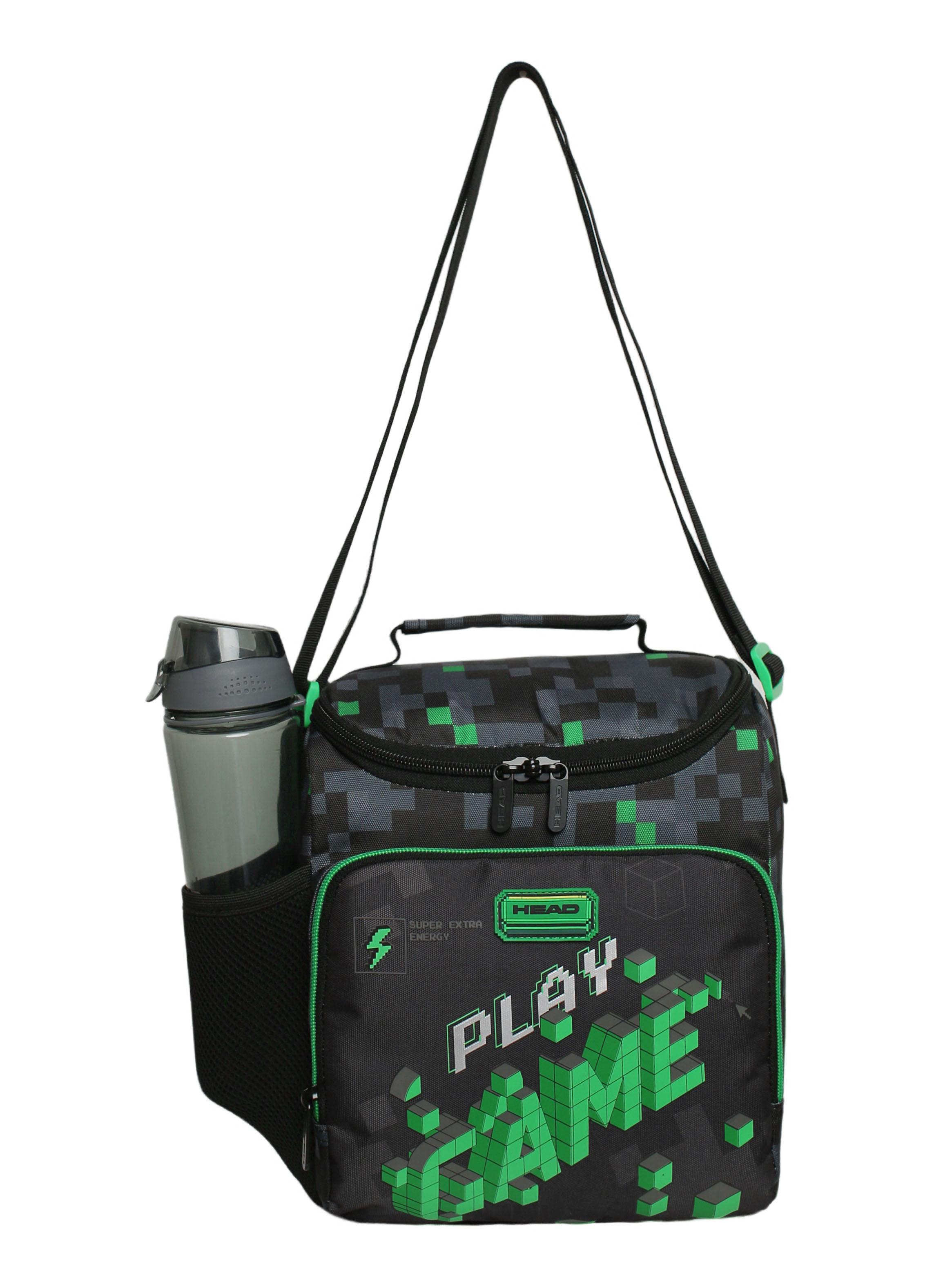 Lonchera Snack Infantil Píxeles Negro-3