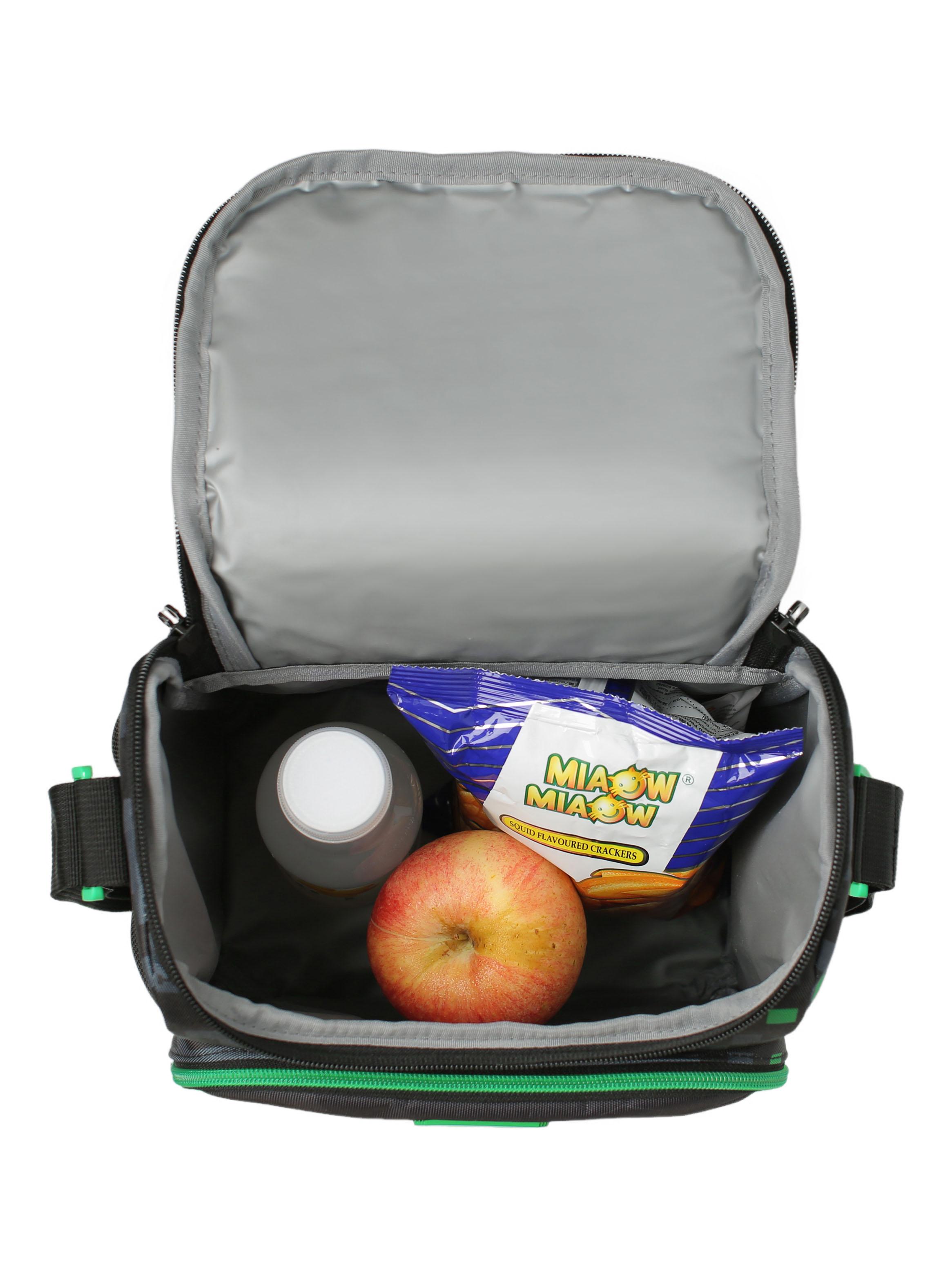 Lonchera Snack Infantil Píxeles Negro-4