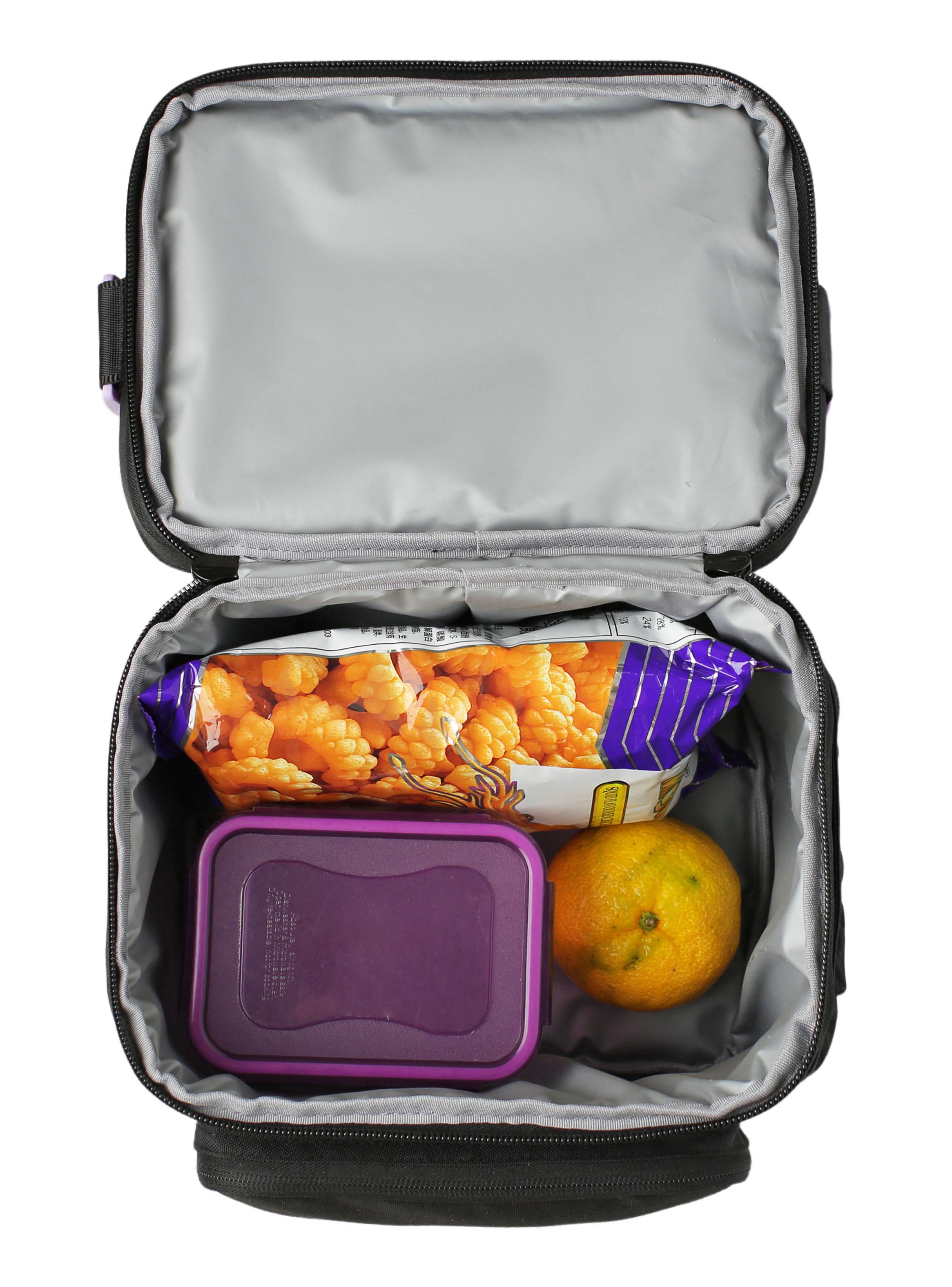 Lonchera Grande Iglú Negro Lila-4