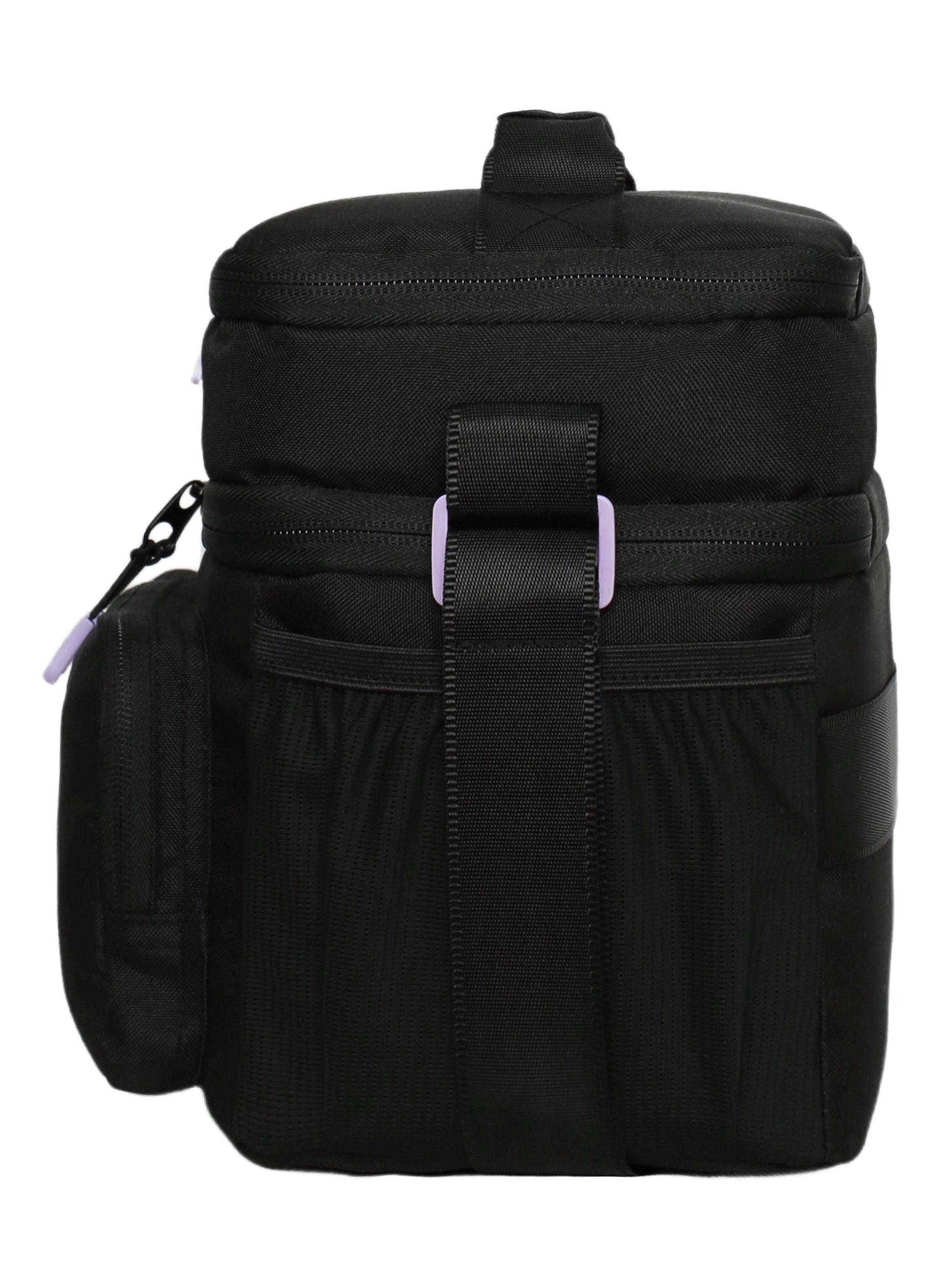 Lonchera Grande Iglú Negro Lila-2