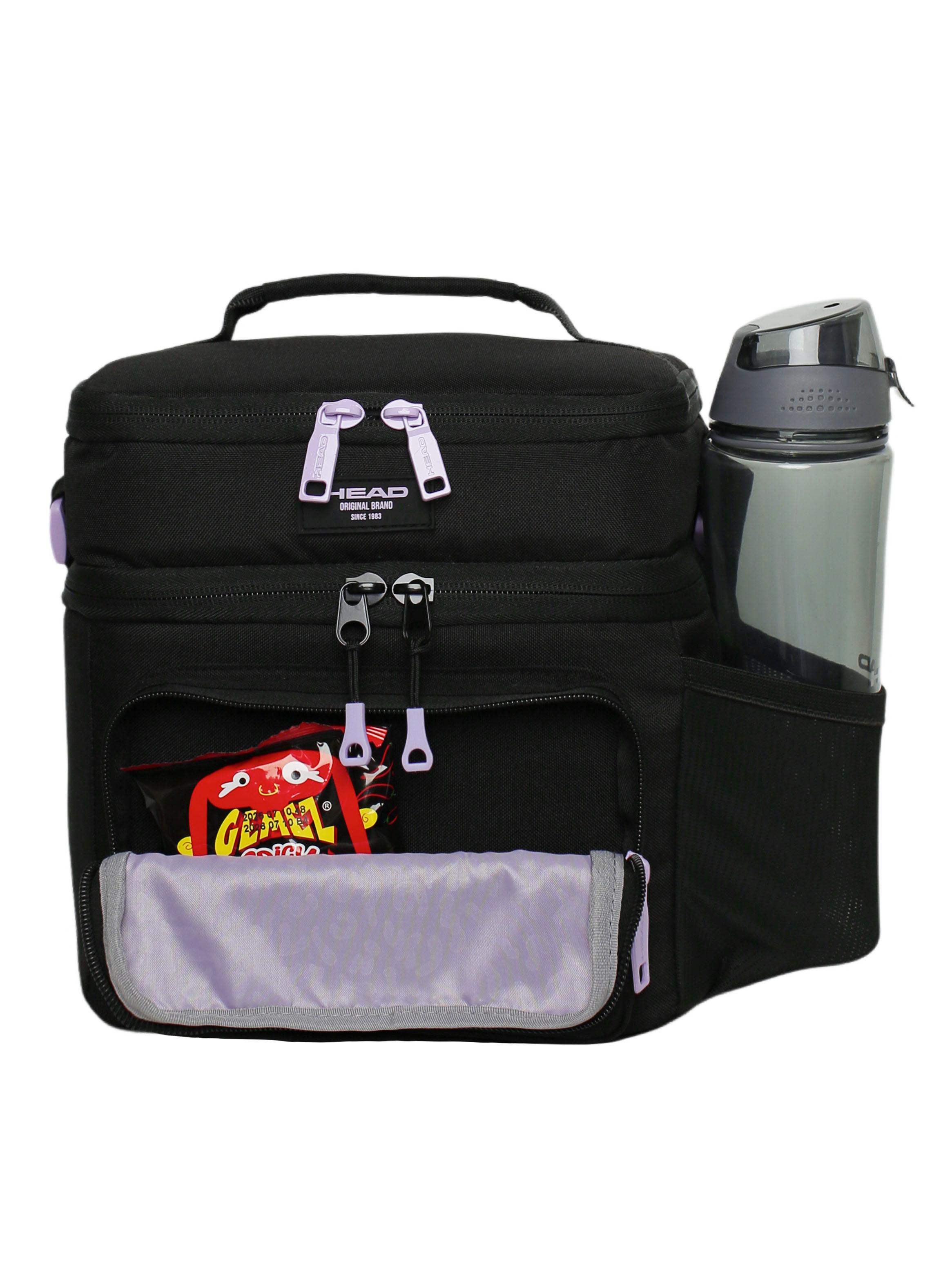 Lonchera Grande Iglú Negro Lila-3