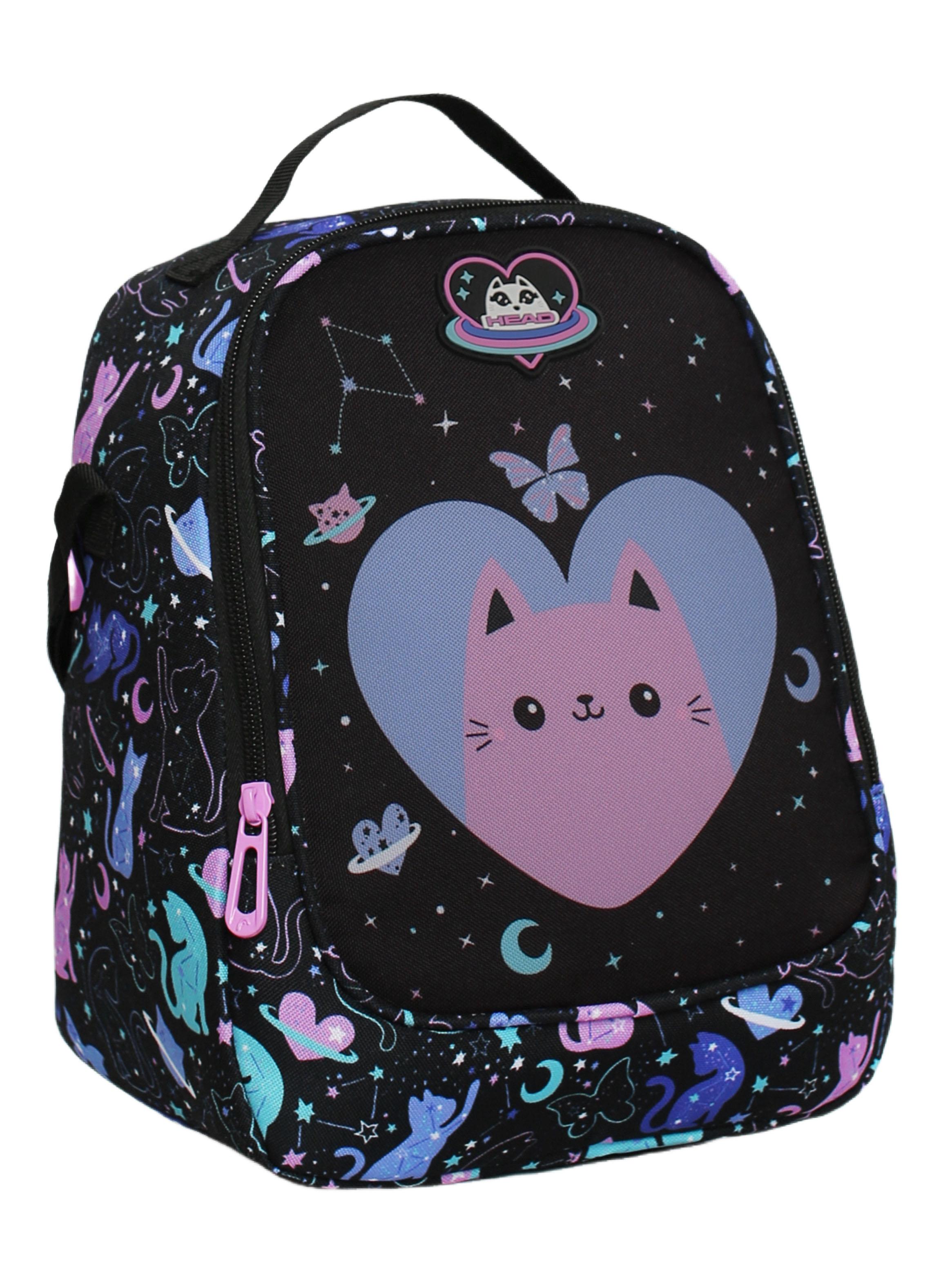 Lonchera Grey Infantil Space Cat Negro-2