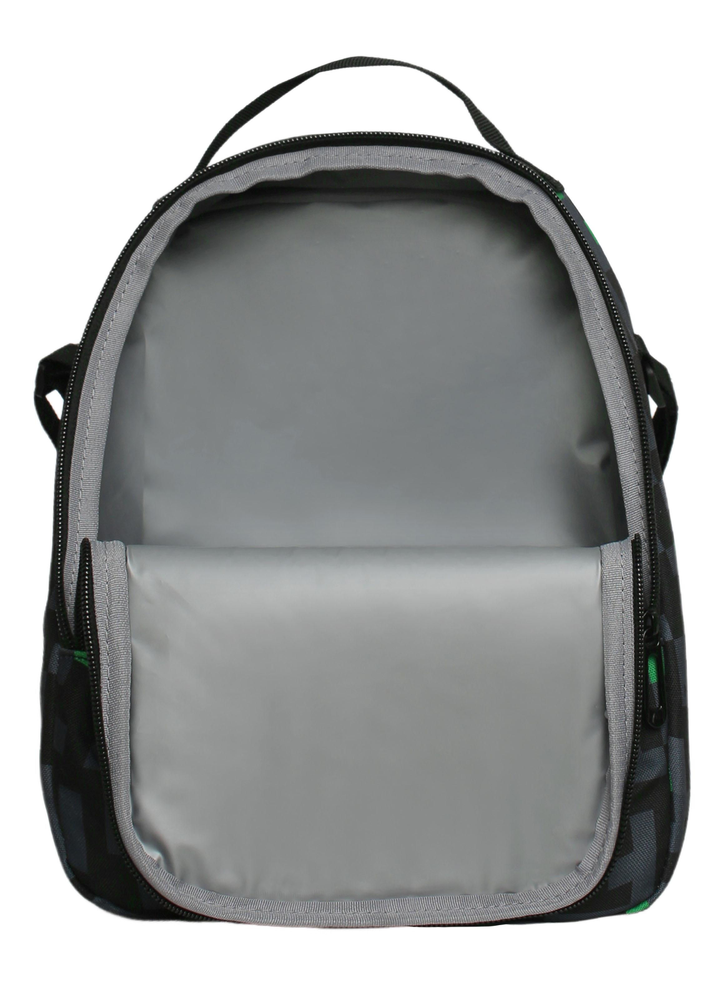 Lonchera Grey Infantil Píxeles Negro-4