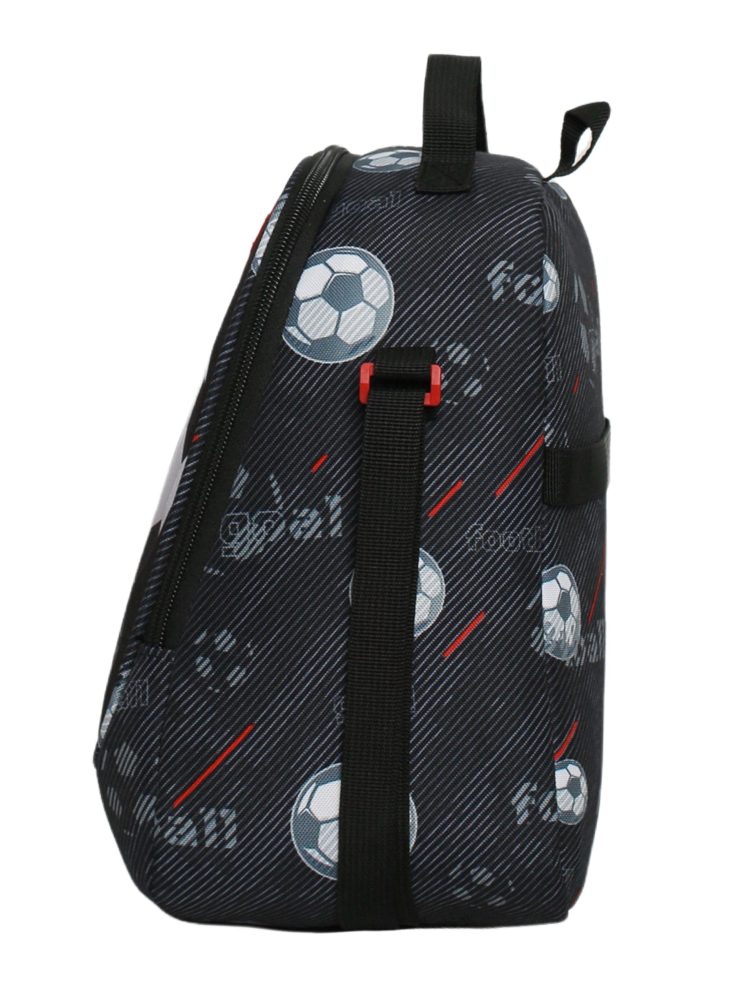 Lonchera Grey Infantil Fútbol Negro-3