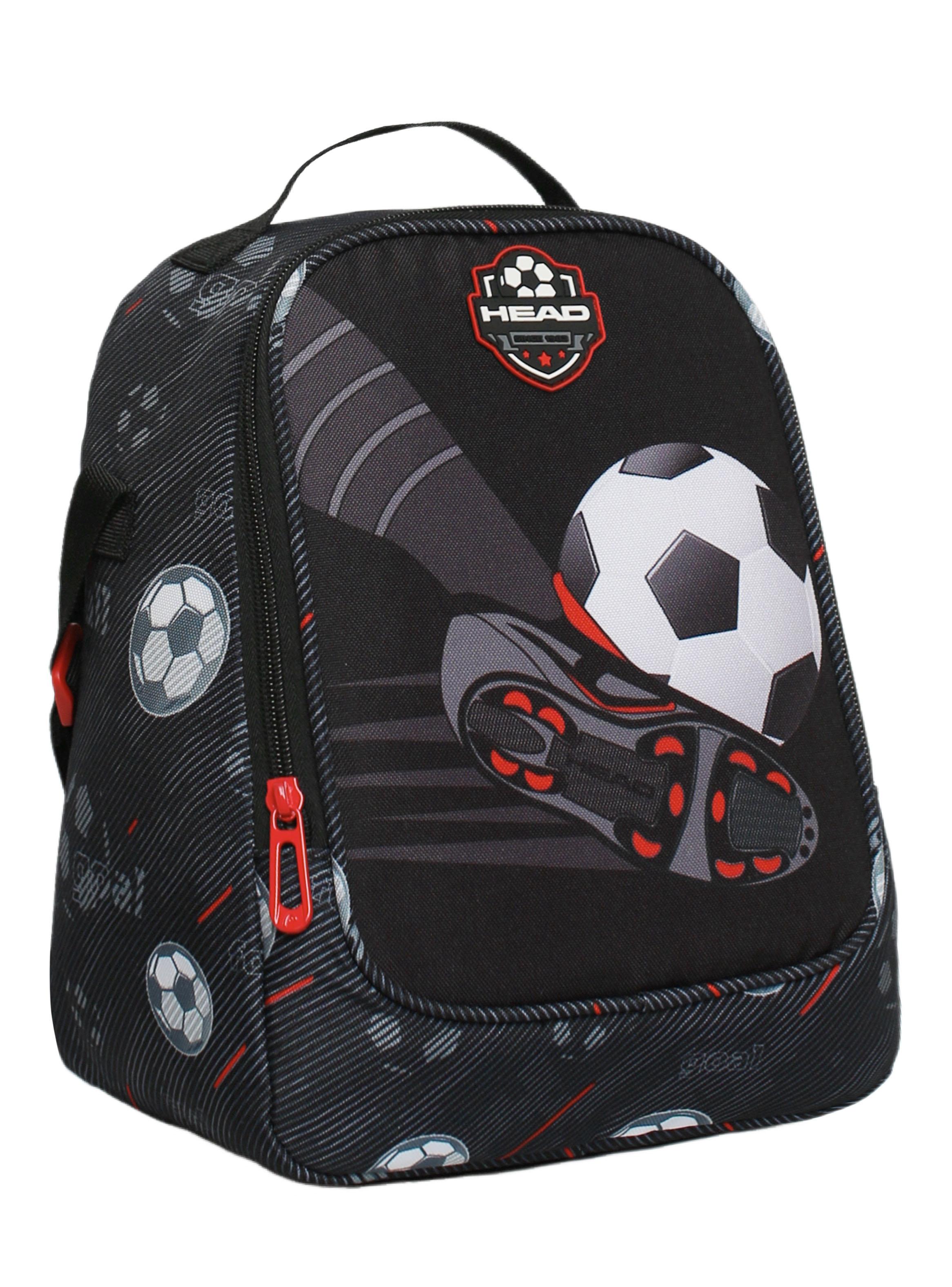 Lonchera Grey Infantil Fútbol Negro-2