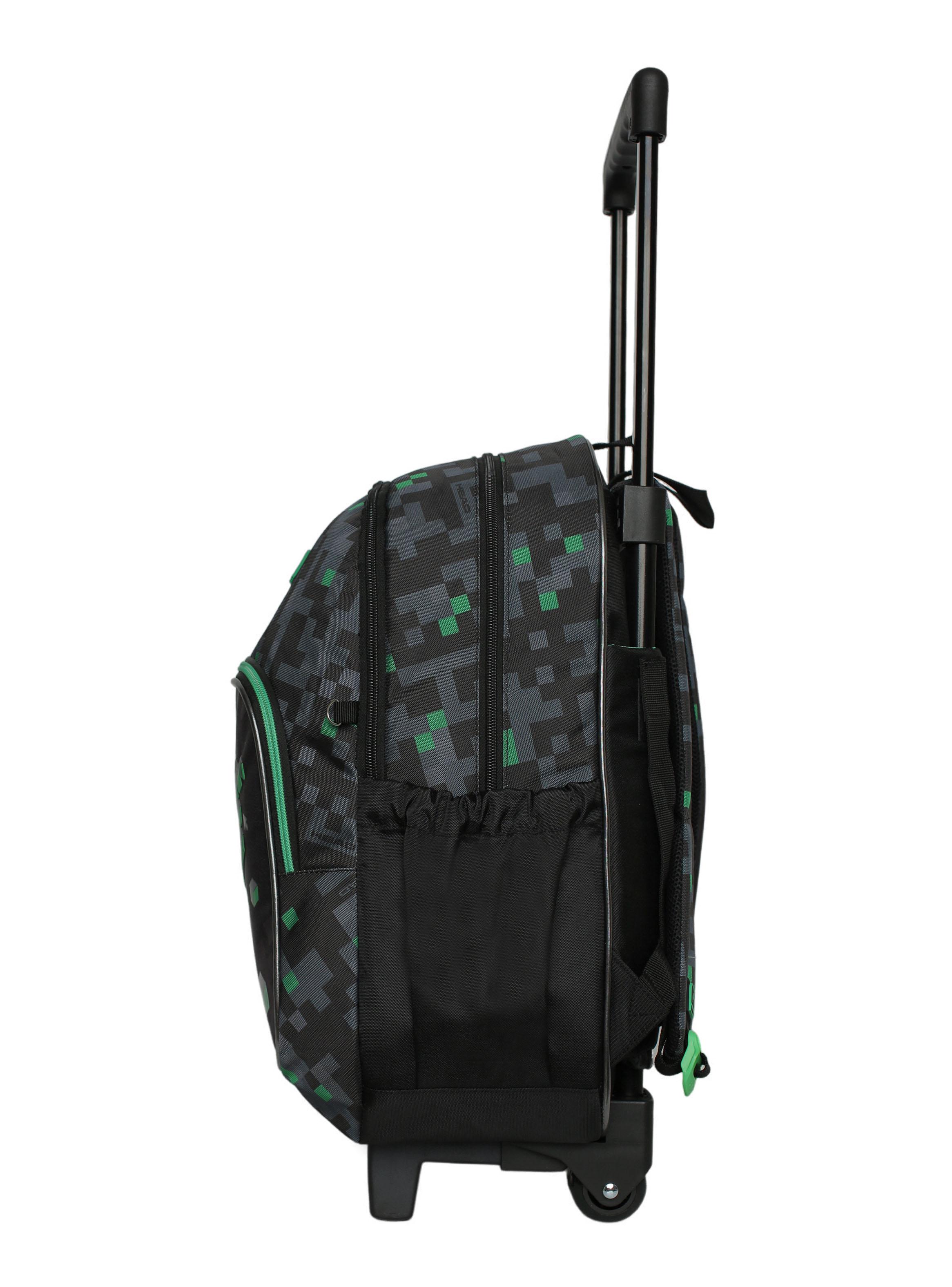 Mochila con Ruedas Infantil Chips Píxeles Negro-3