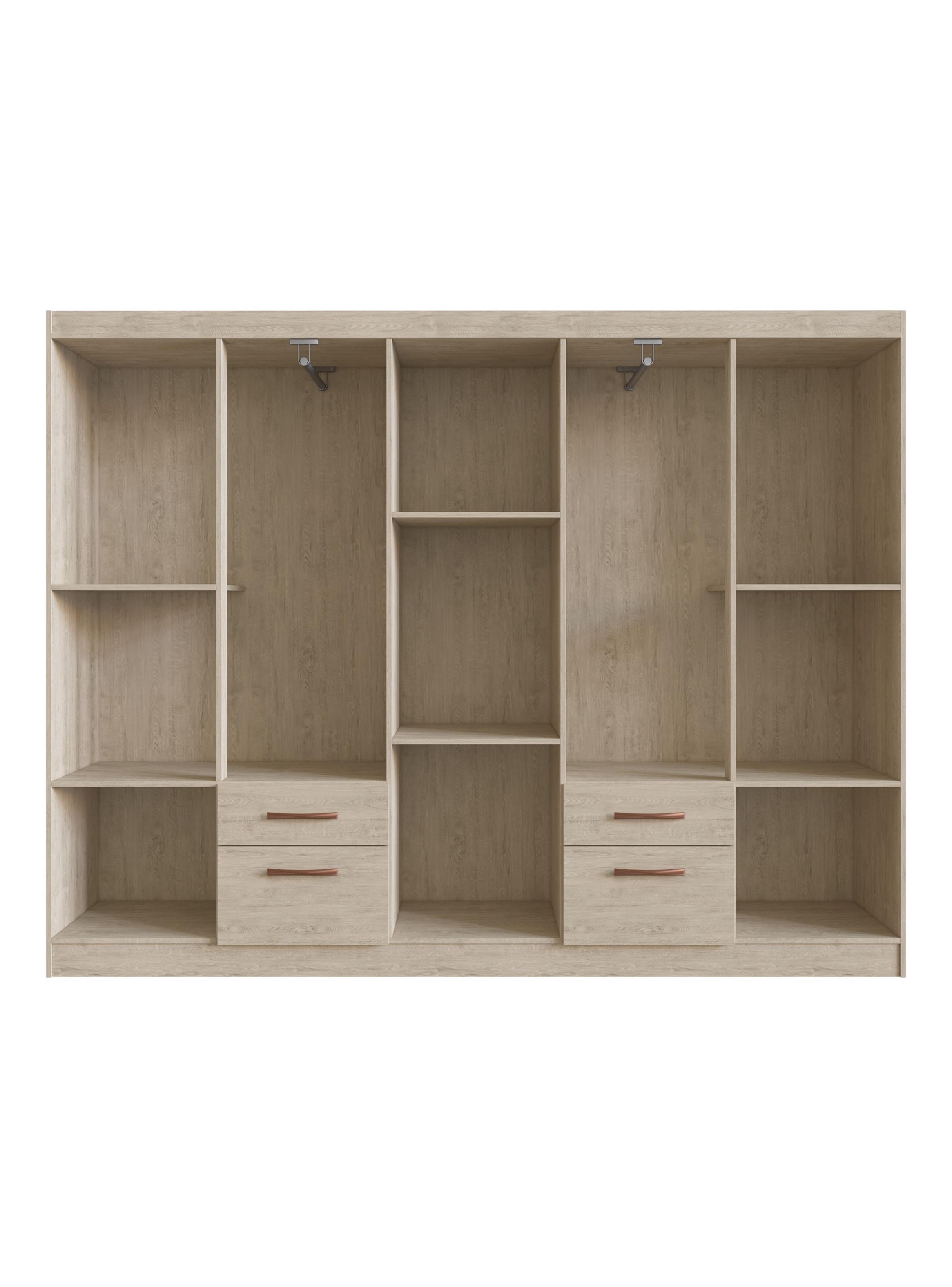 Closet Mili 10 Puertas 2 Cajones Beige-3