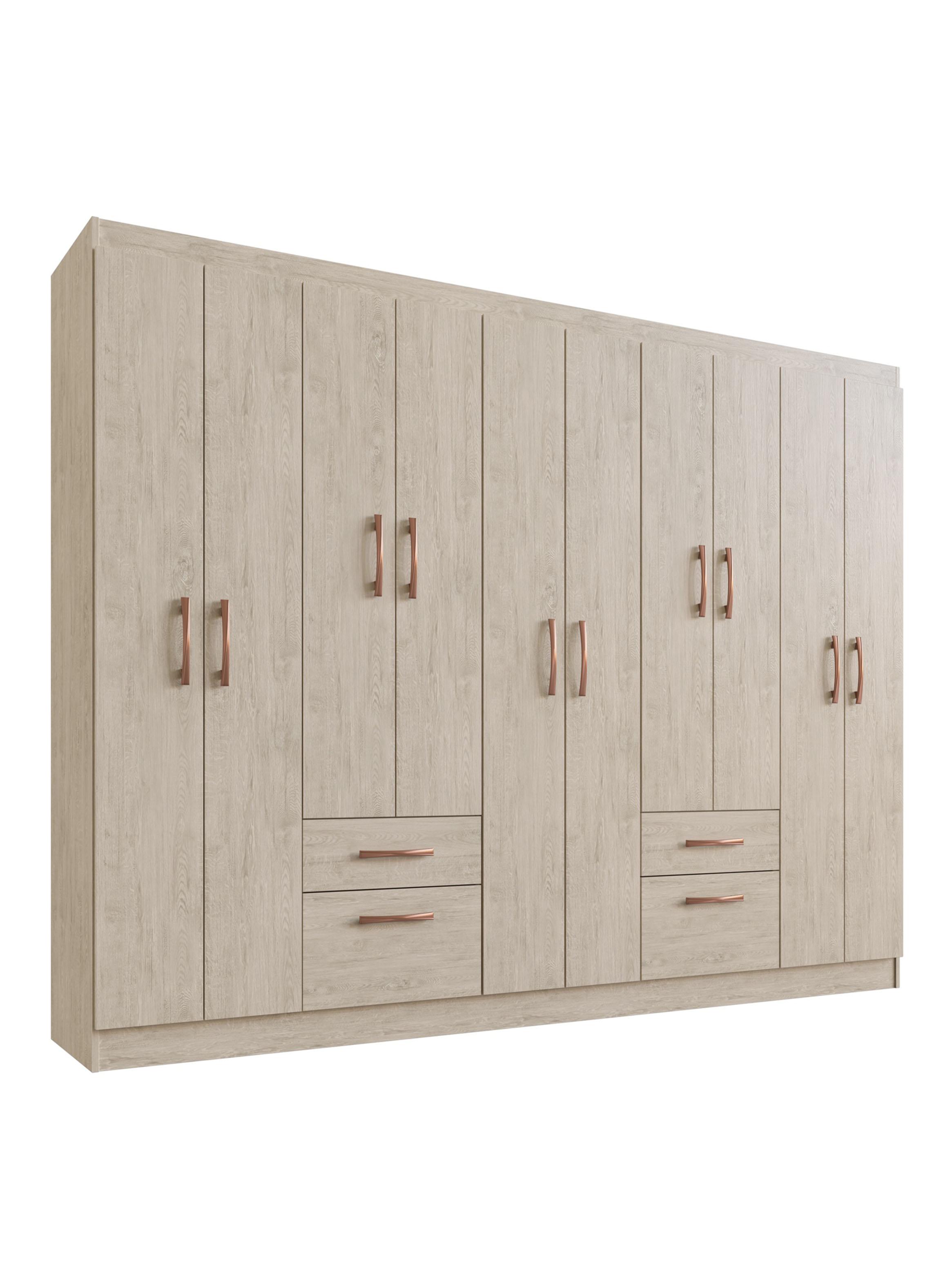 Closet Mili 10 Puertas 2 Cajones Beige-2