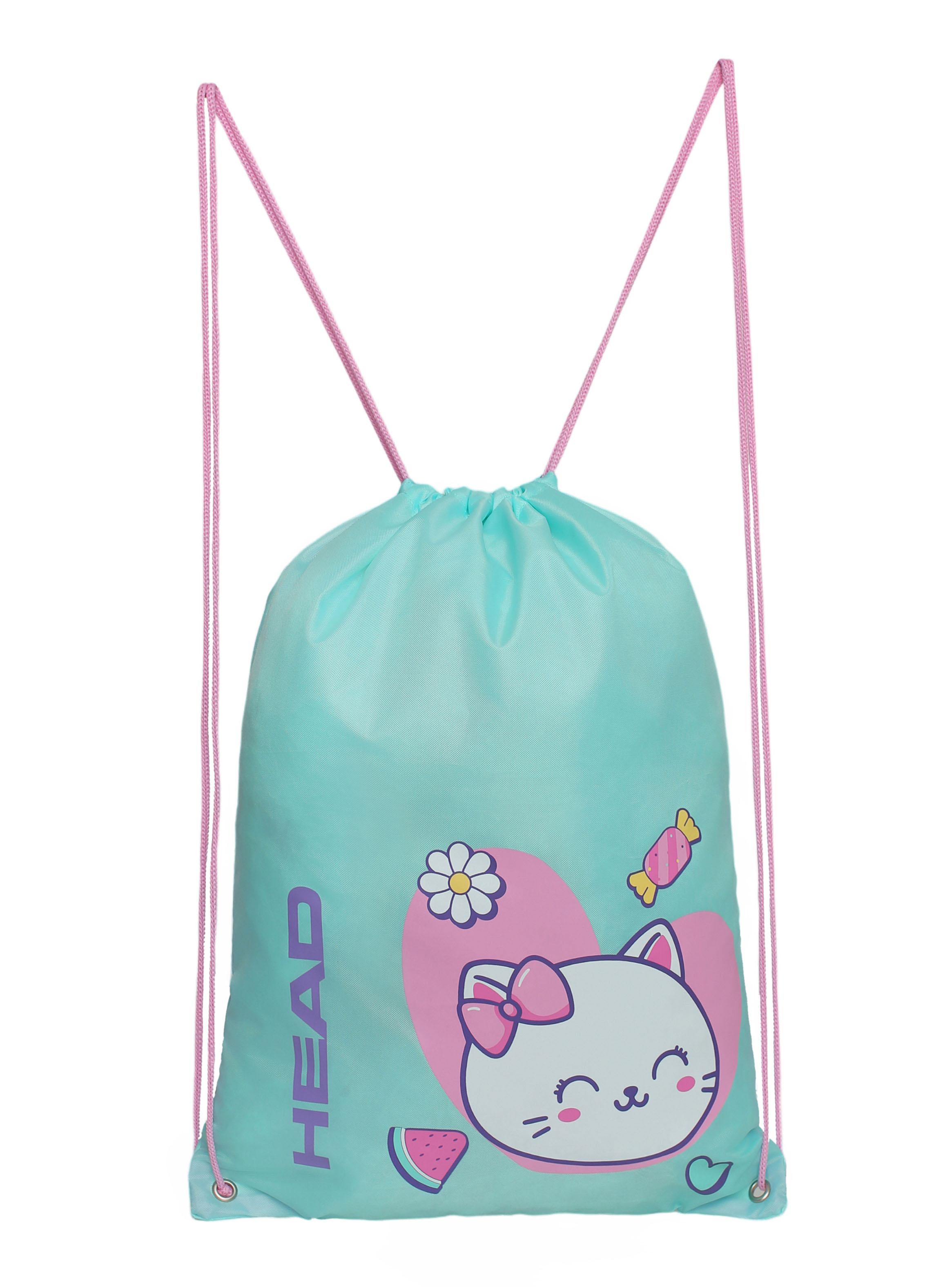 Pack Top Infantil Escolar Cat Print Menta-4