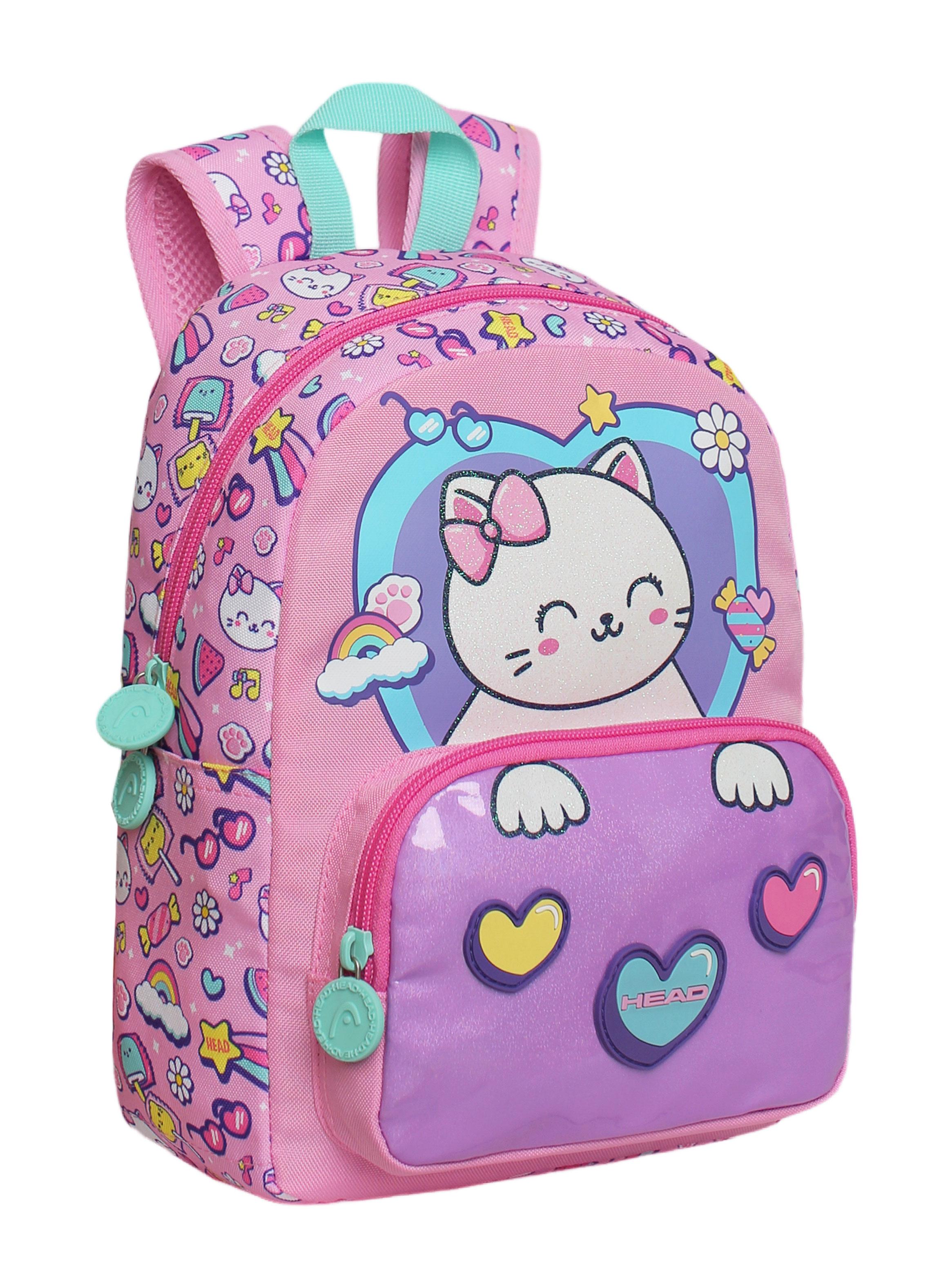 Mochila Pop Pre Escolar Cat Prints Rosado-2