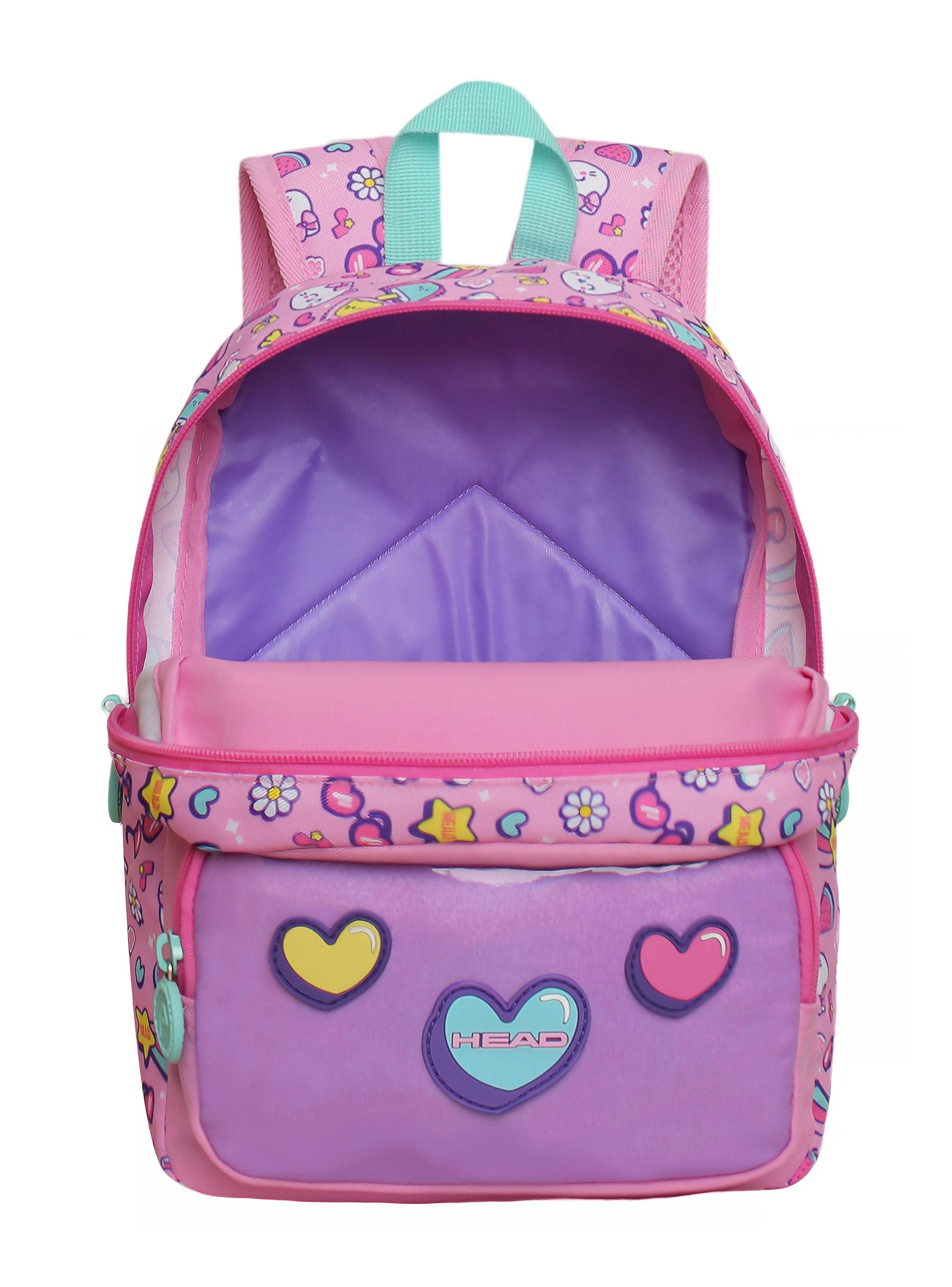 Mochila Pop Pre Escolar Cat Prints Rosado-4