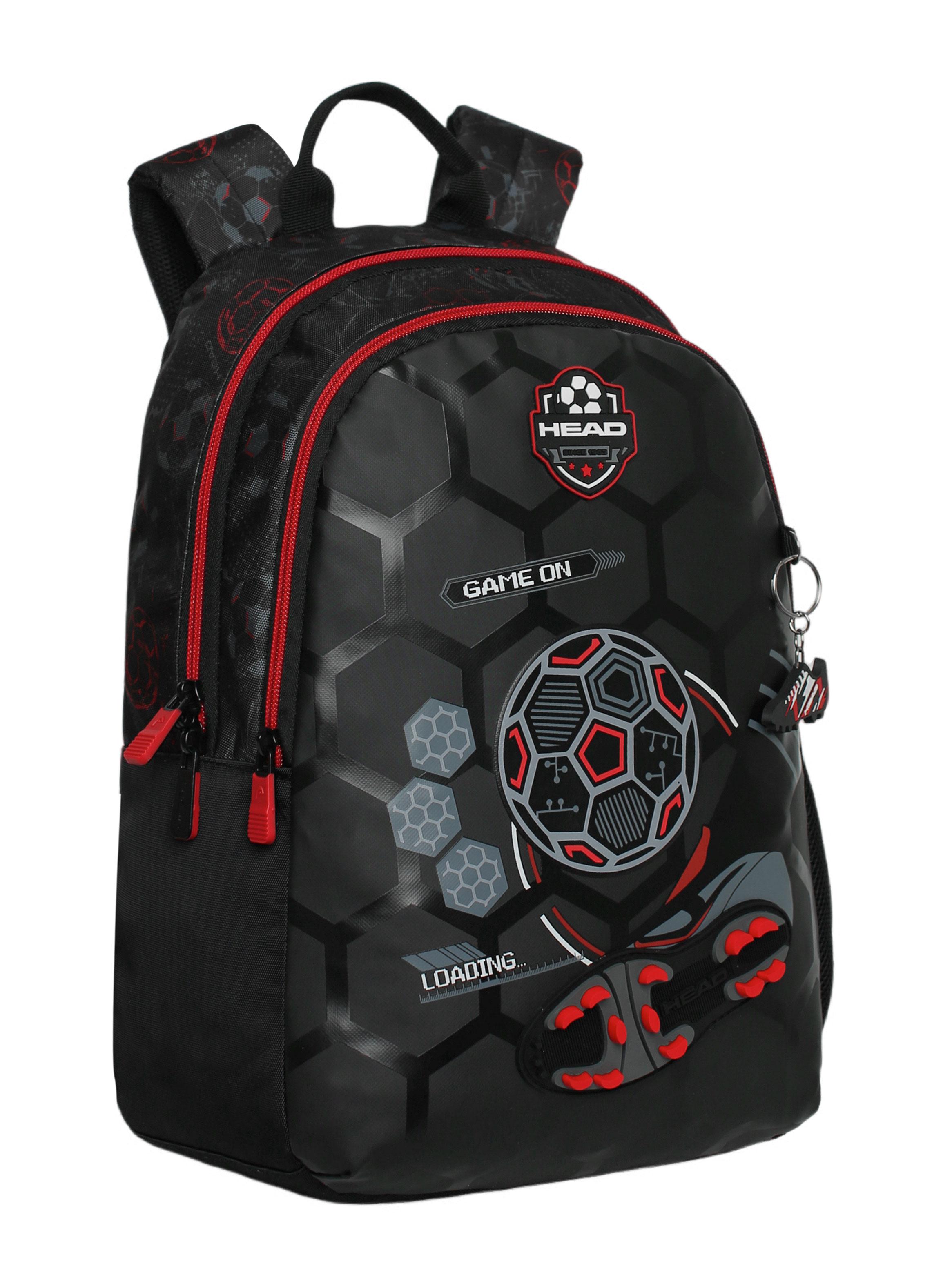 Mochila Infantil Biónica Soccer Negro-2