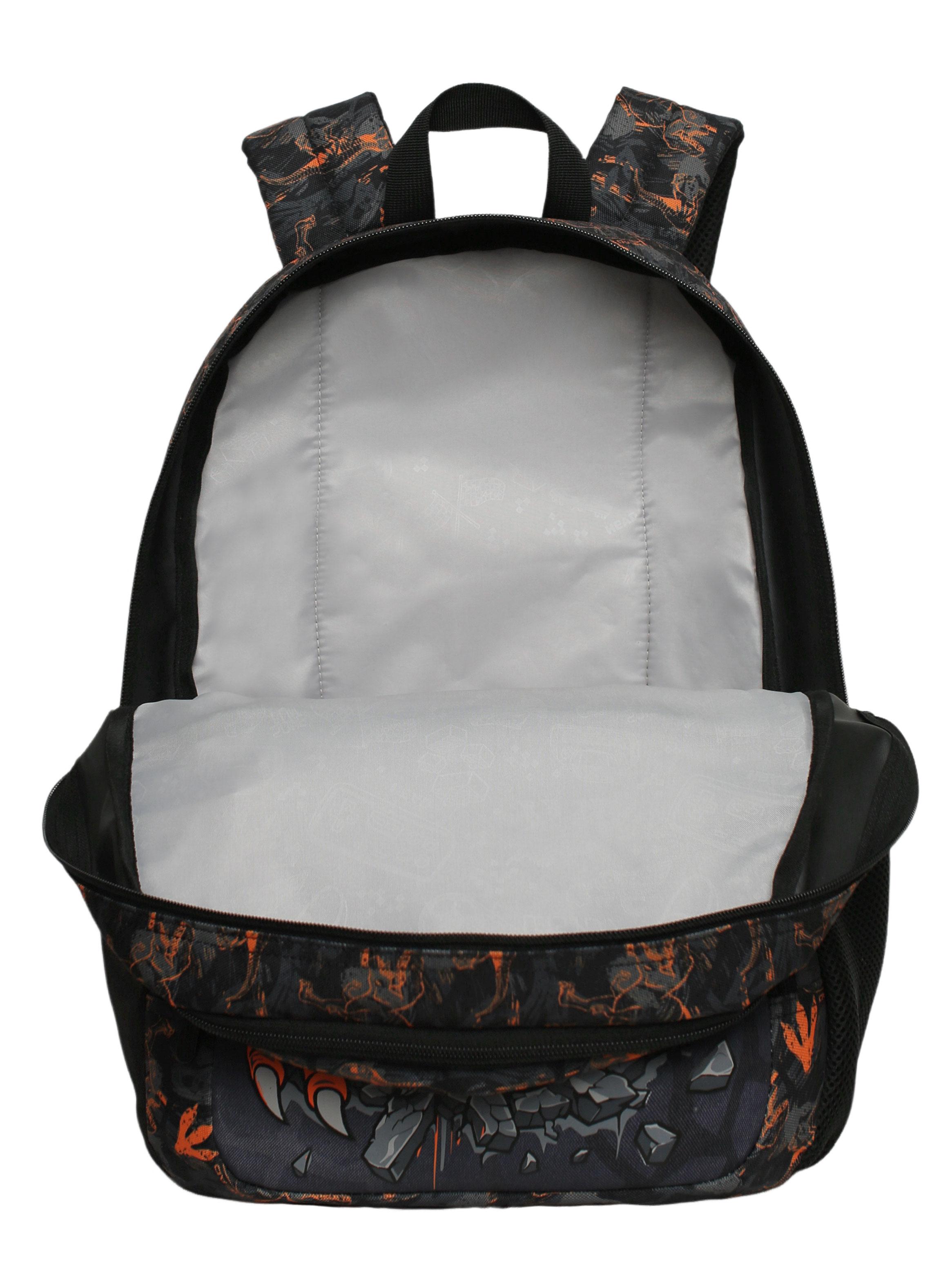 Mochila Infantil Fantasy Dinosaurio Naranjo-4