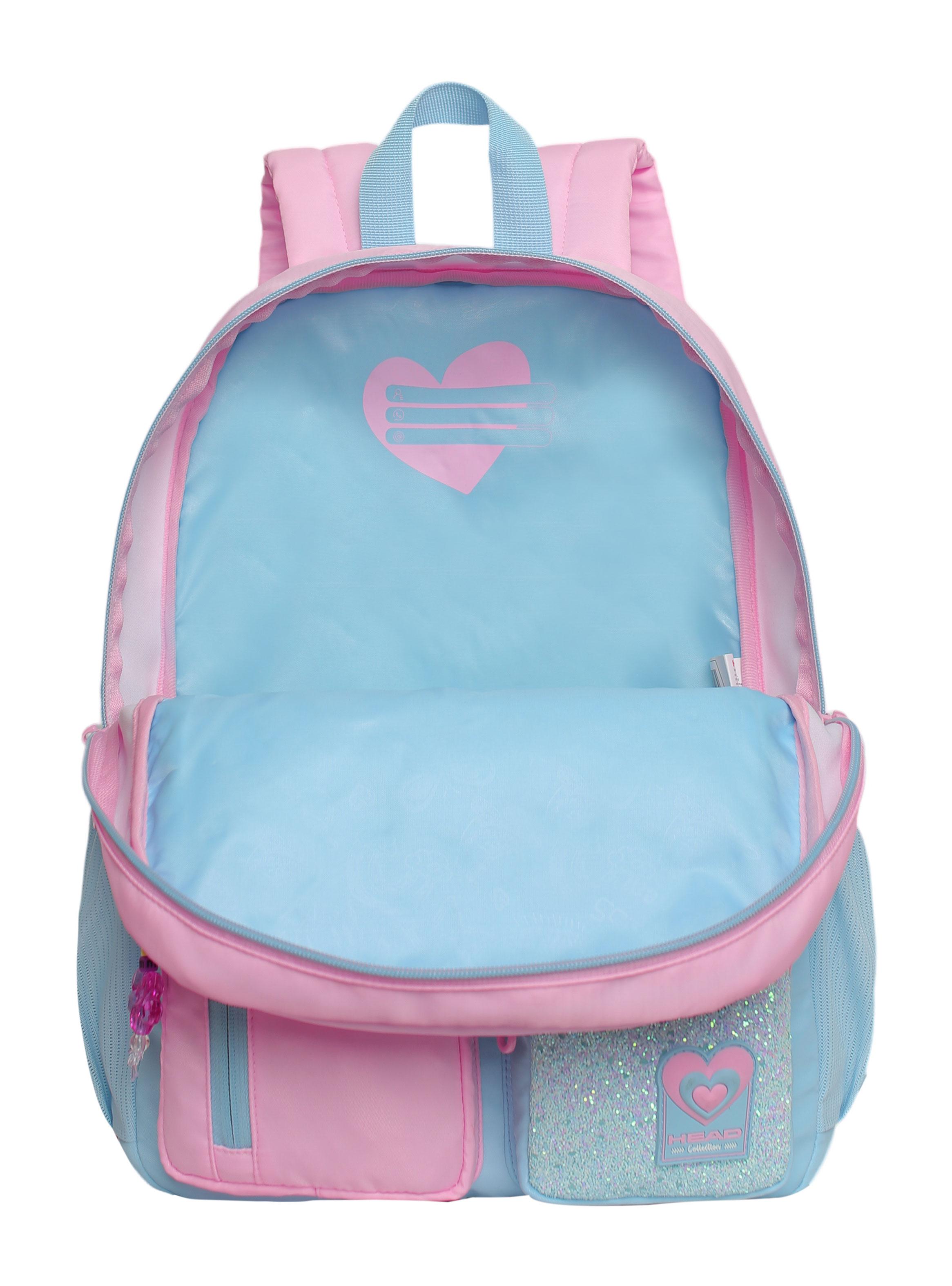 Mochila Teen Funny Color Block Rosado-4