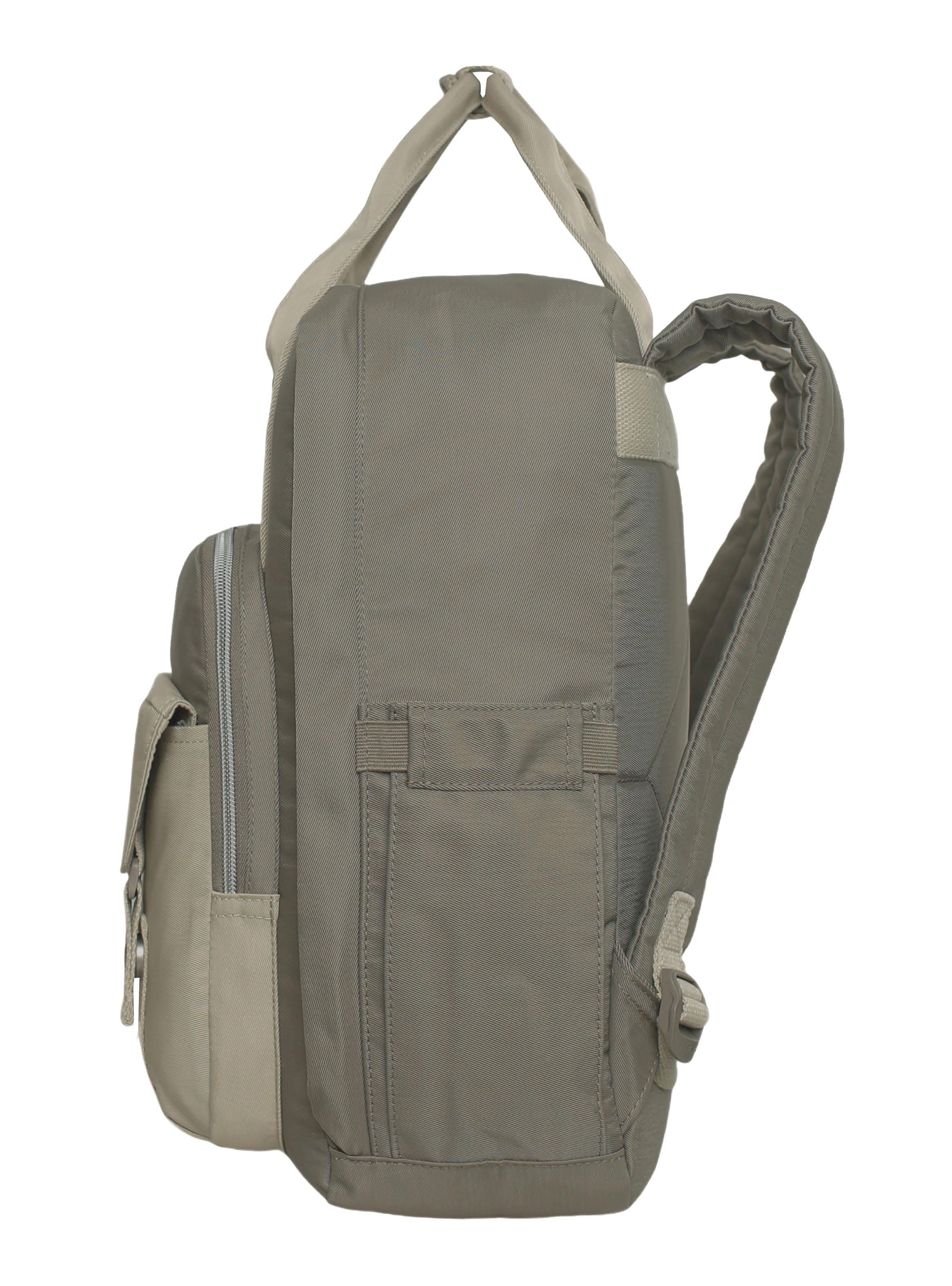 Mochila Notebook Alpha Color Block Taupe-2