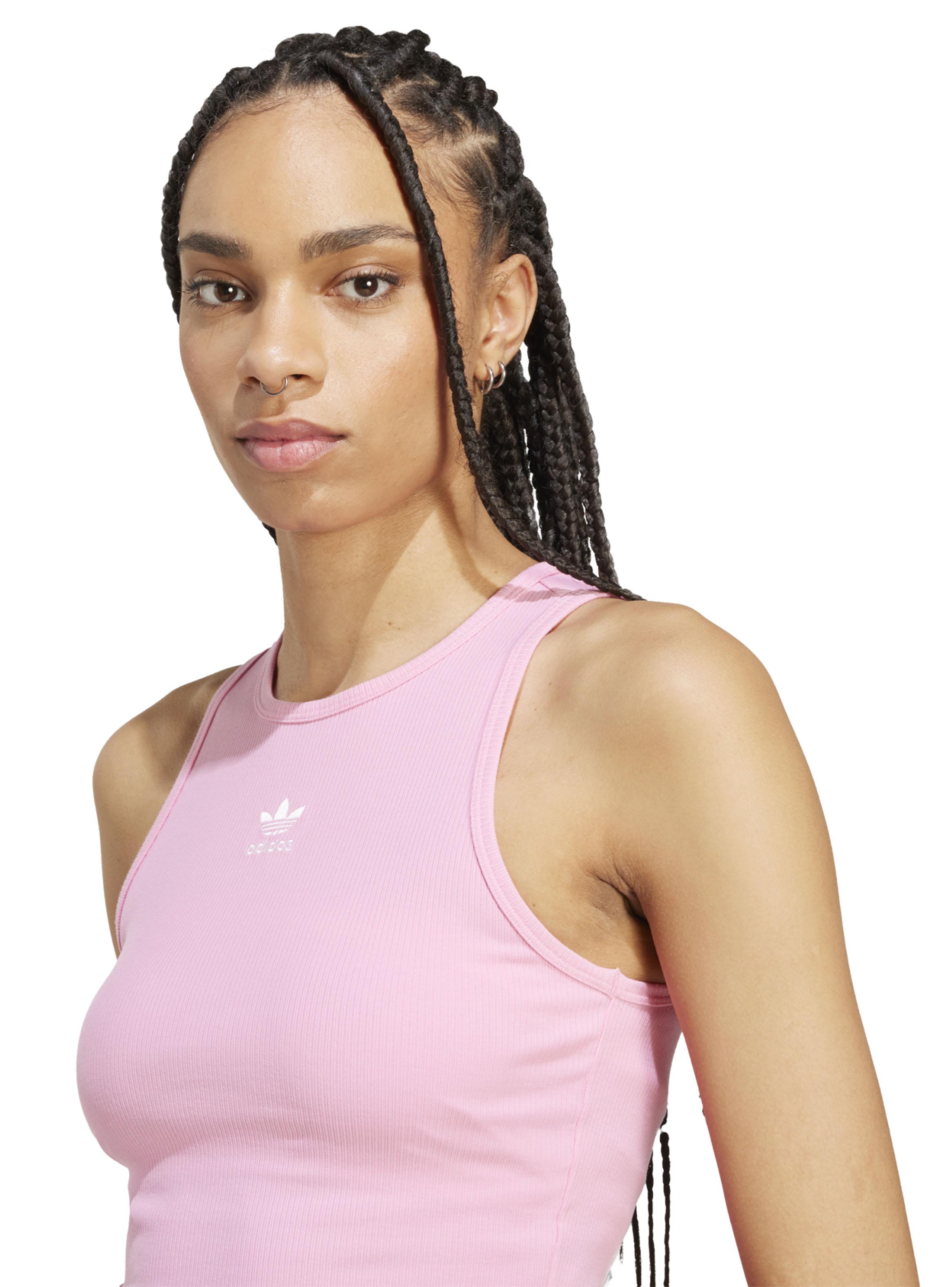 Polera sin Mangas Essentials Acanalada-2