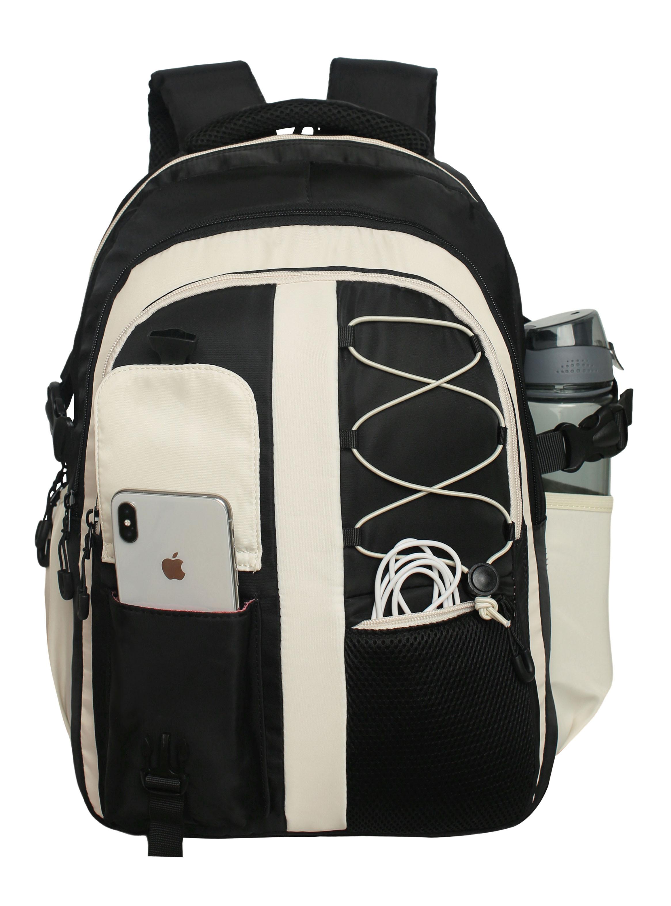 Mochila Juvenil Artura Color Block Negro-3