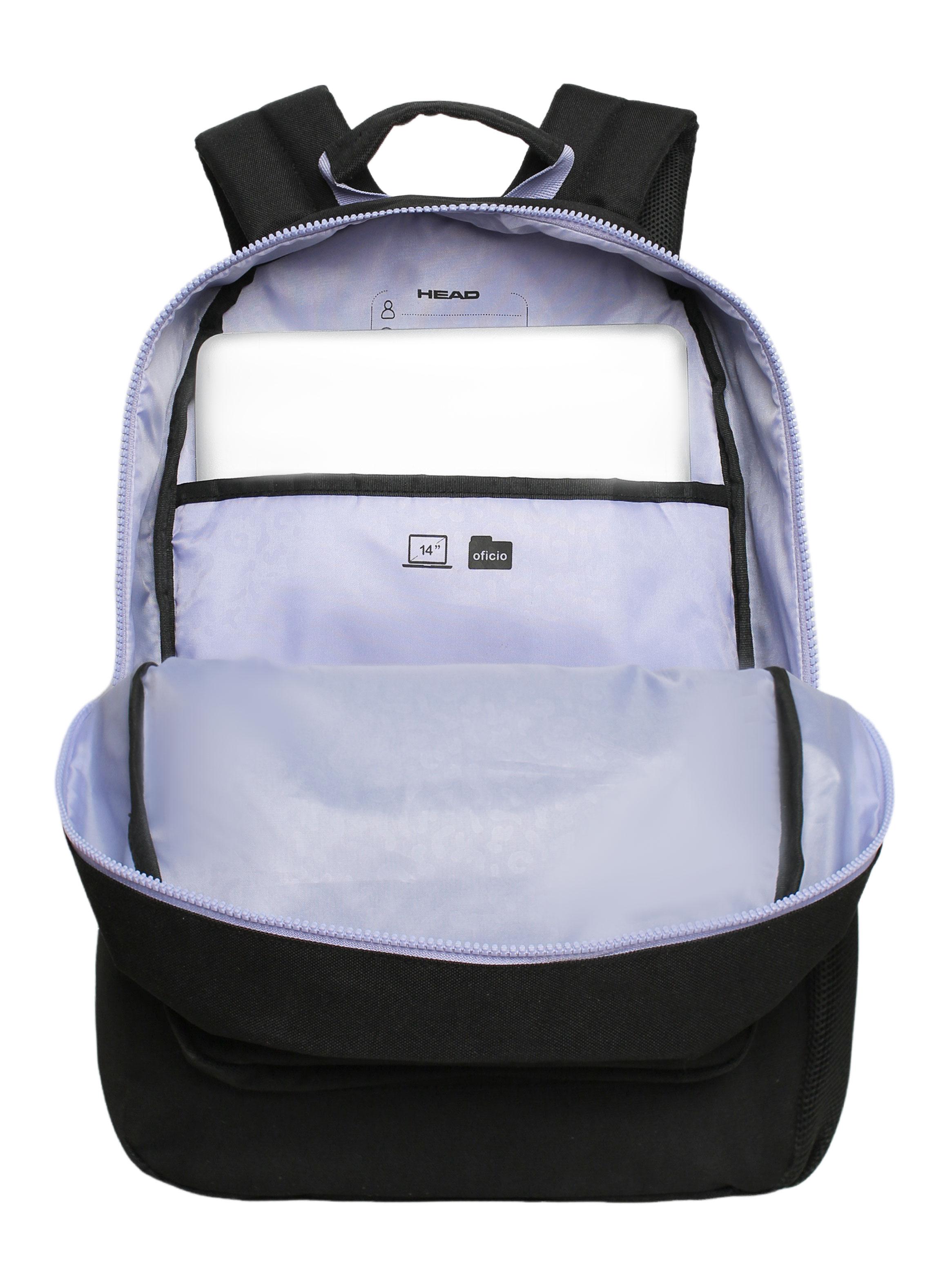 Mochila Laptop Diva Negro Lila-4