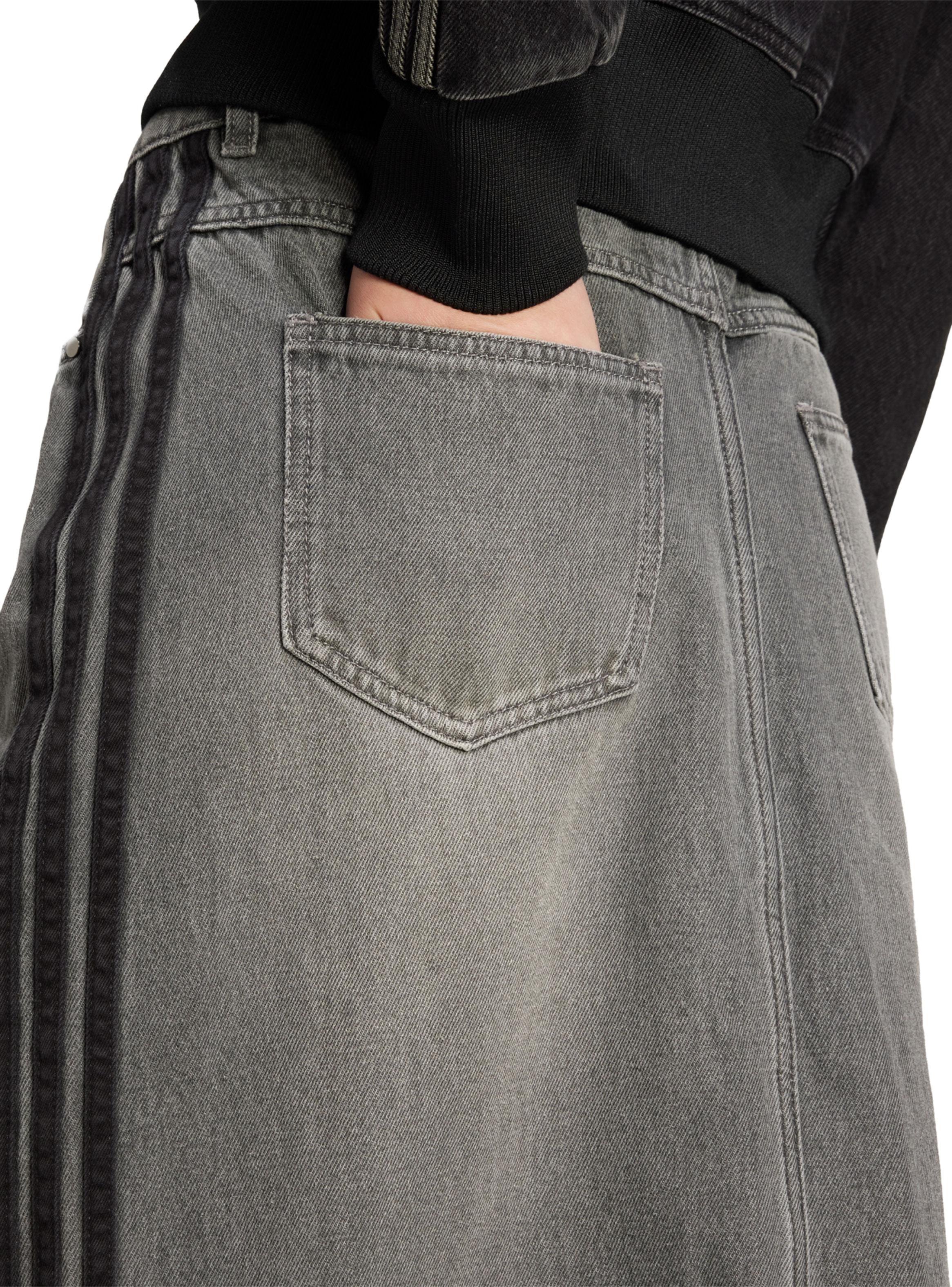 Falda Lápiz Tejido Denim de 3 Tiras Adicolor-3