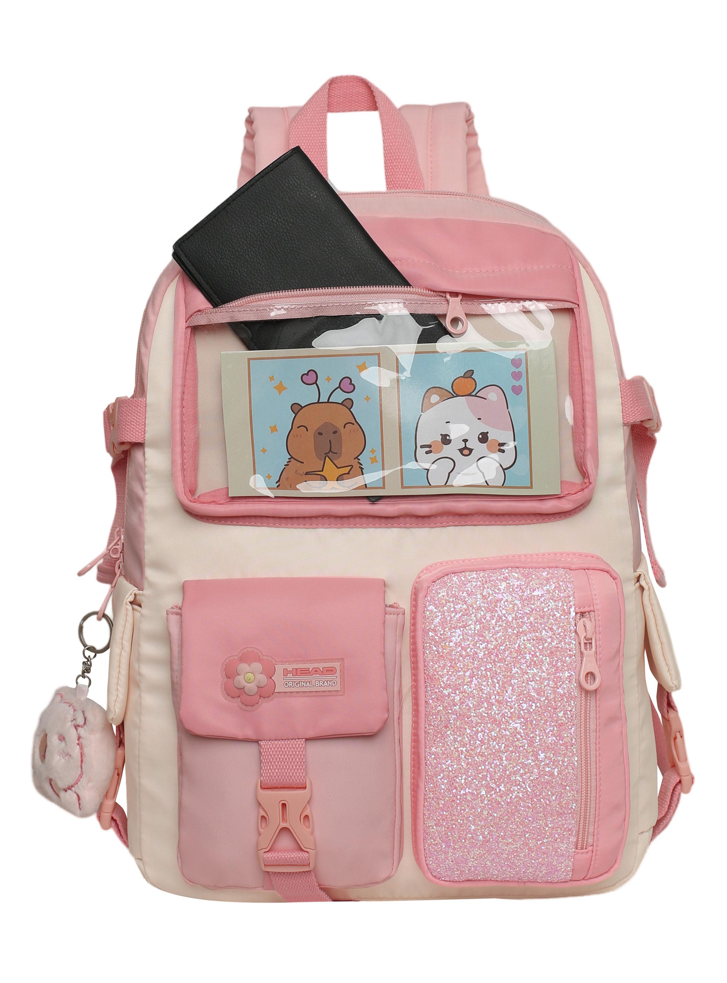 Mochila Teen Fusión Color Block Pink-3