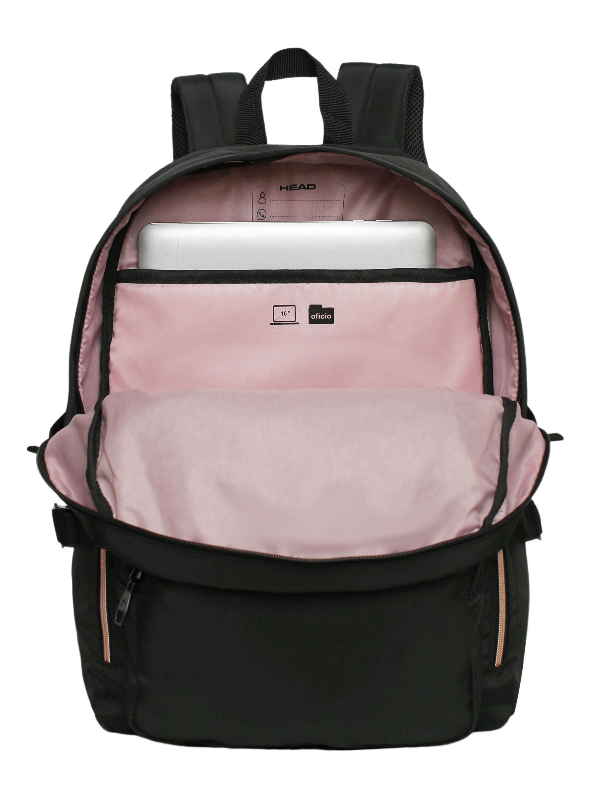 Mochila Kona Negro Rose Gold-3