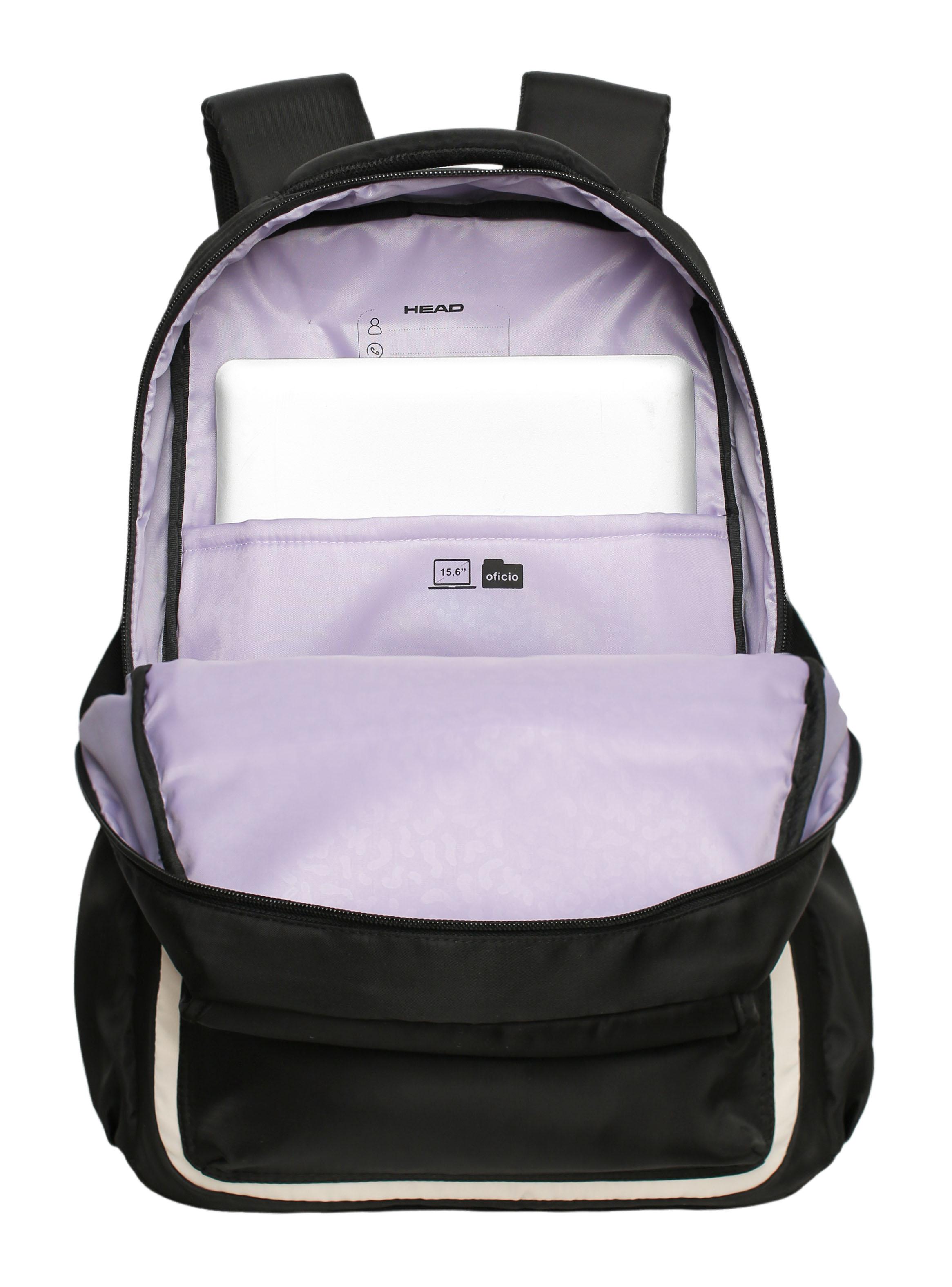 Mochila Laptop Qashqai Color Block Negro-3